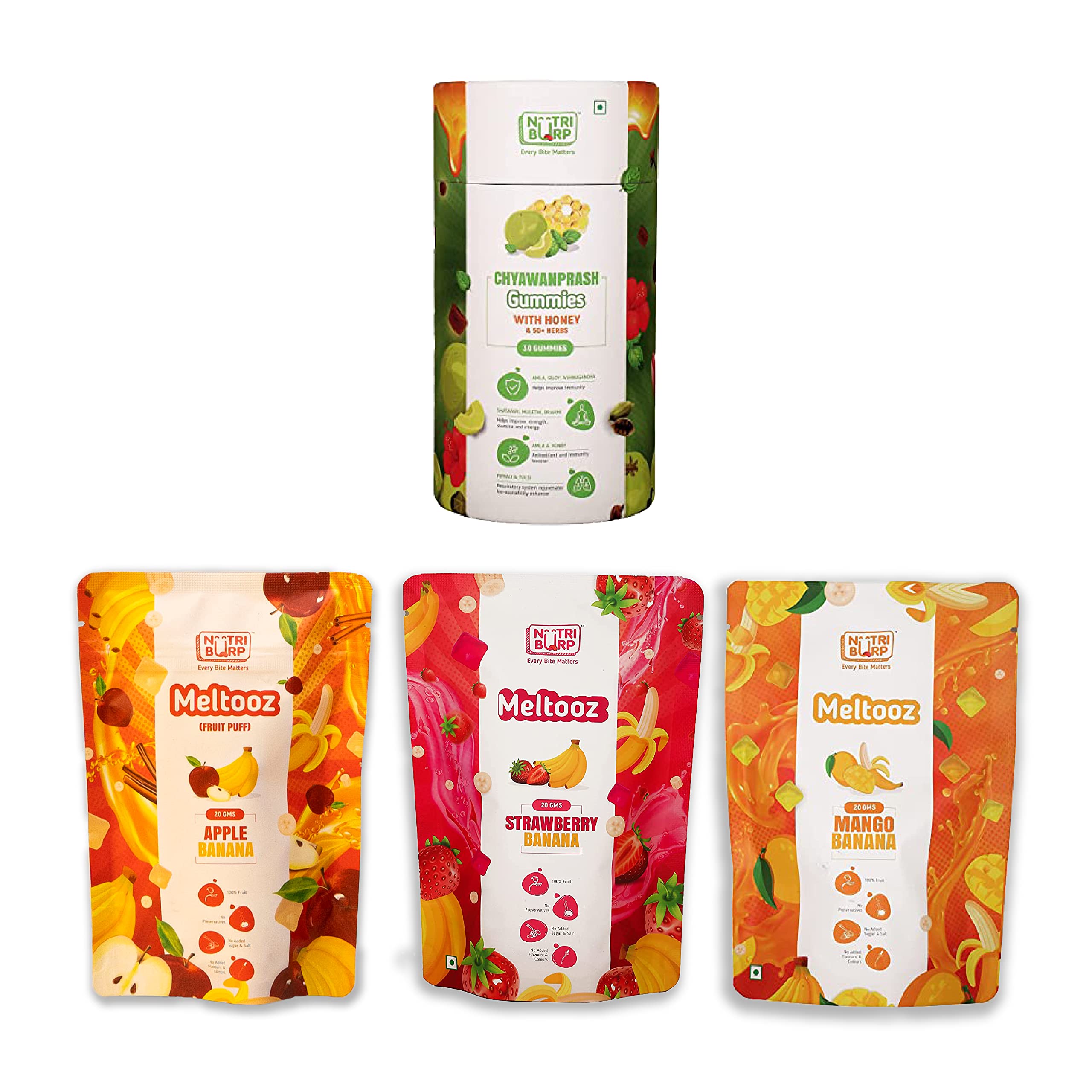 NutriBurp apple Mango Strawberry Meltooz | Premium Tropical Dried Fruit Mix - Dried & Sliced, 100% Natural, Vegan, No Preservatives, No Added Sugar | Healthy Snack for Kids and Adults (Pouch, 20gm-Pack of 4)-image-33