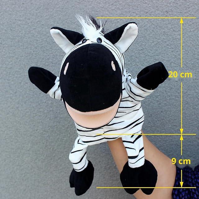 Foto 2 de 3 de LOMTRATS Marionetas de mano de animales para niños, incluye lobo, tigre, león, mono con patas