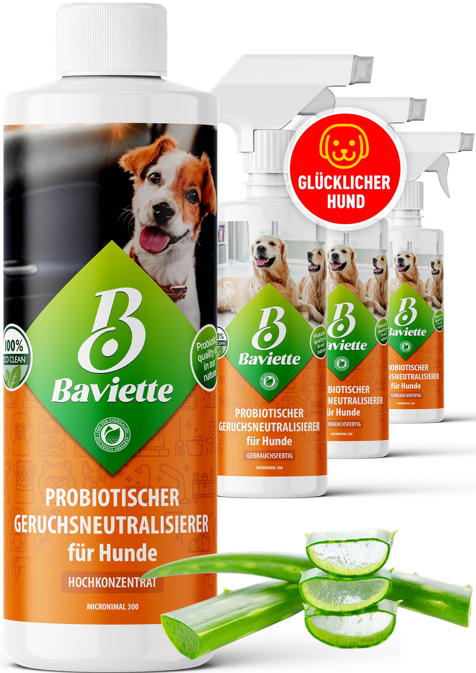 Baviette Concentrato da 500 ml, neutralizzatore di odori per la casa dei cani, con microrganismi naturali, inodore, senza cloro e delicato sui materiali, adatto per tessuti, mobili, tappeti e auto