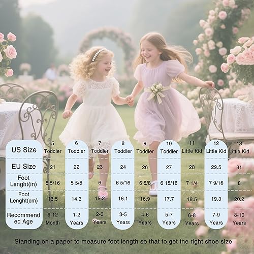 Miniatura 10 de THEE BRON Sandalias de niña pequeña con volantes florales