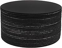 Vista 4 de hBARSCI Círculos magnéticos adhesivos, 25 piezas, 2.03 x 0.03 pulgadas, calidad premium, flexible, adhesivo acrílico de 0.03 pulgadas, forro estable