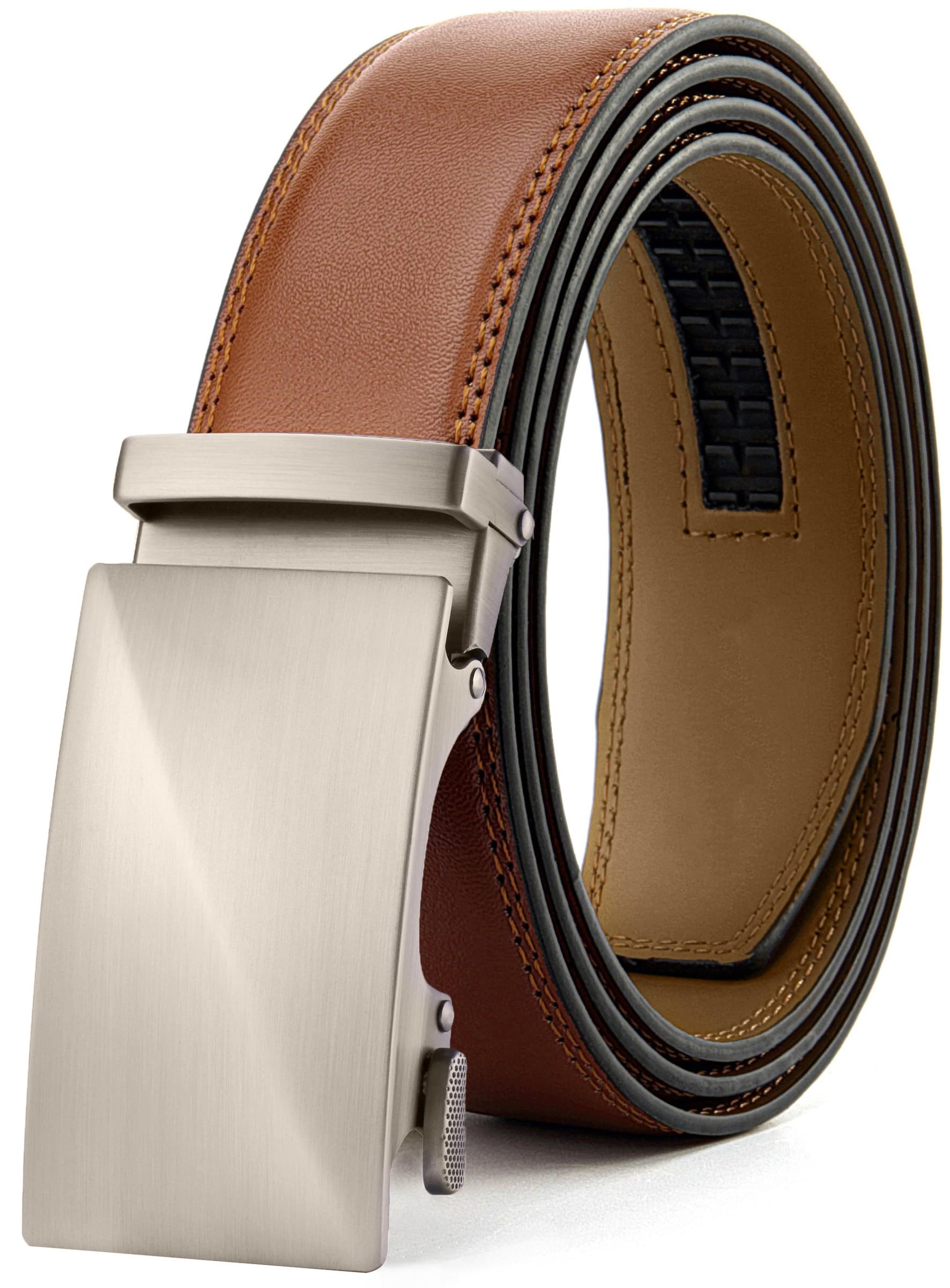 CHAOREN Gürtel Herren, Automatik Ledergürtel Herren 35mm ohne Löcher
