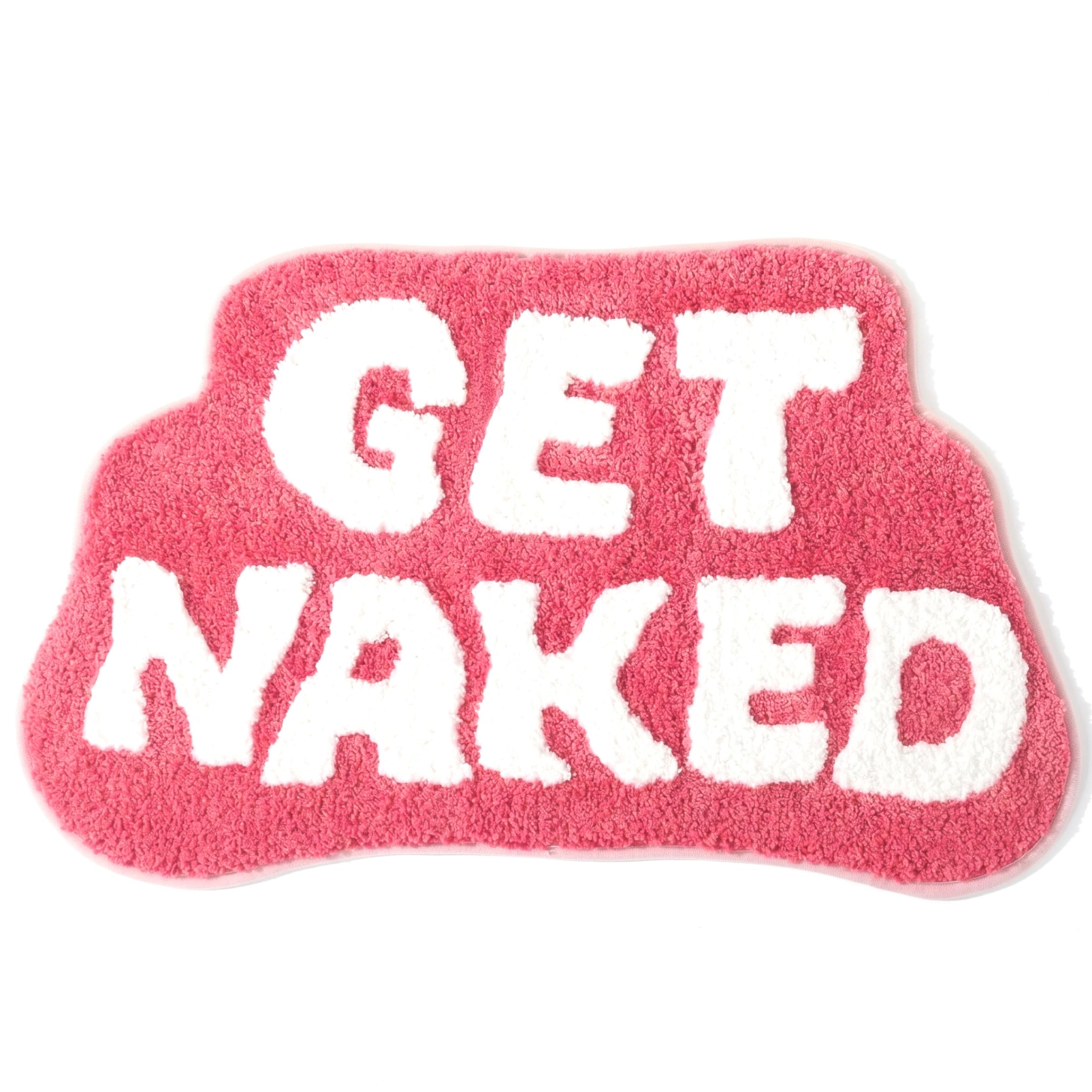 Xoeryoy Get Naked Rug, 20x31in Funny Bathroom Rug Soft Absorbent Plush Mat for Bathroom & Entryway, Style-1