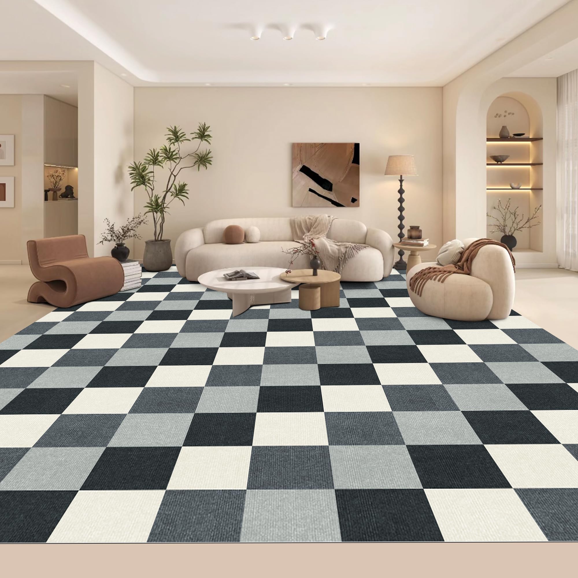 Large Size Adsorption Mat for Children Children Pet Joint Carpet Carpet Tile Mat 11.8 x 11.8 inches (30 x 30 cm), Place Thin, 0.2 inches (4 mm), Soundproof Sheet, Cold Protection, Thermal,