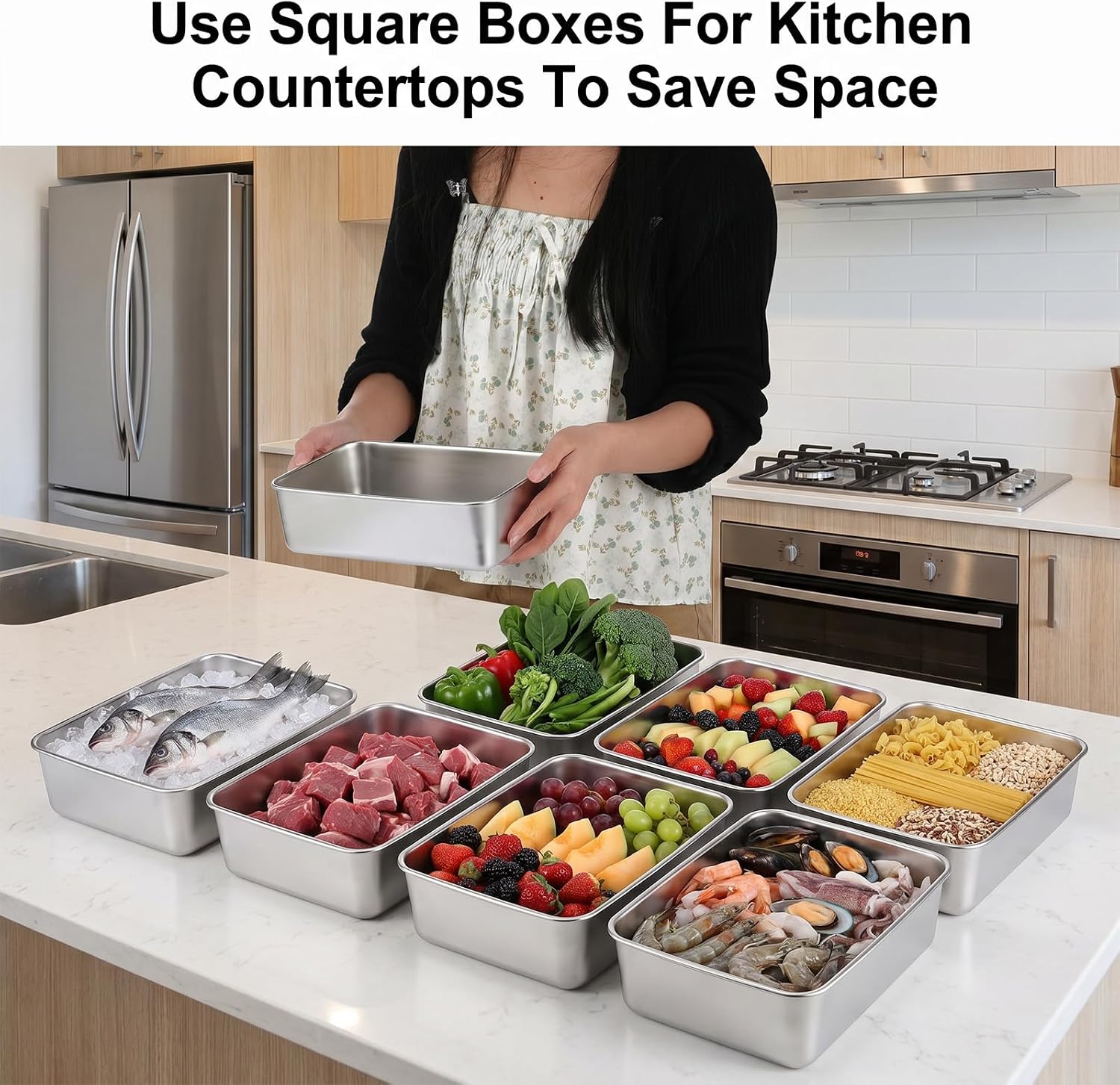 6 Pack Loaf Pan Set, 9x5 Inch Bread Loaf Pans