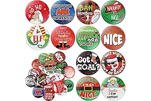 48PCS Funny Christmas Button Pins for Ugly Sweater Party Prizes