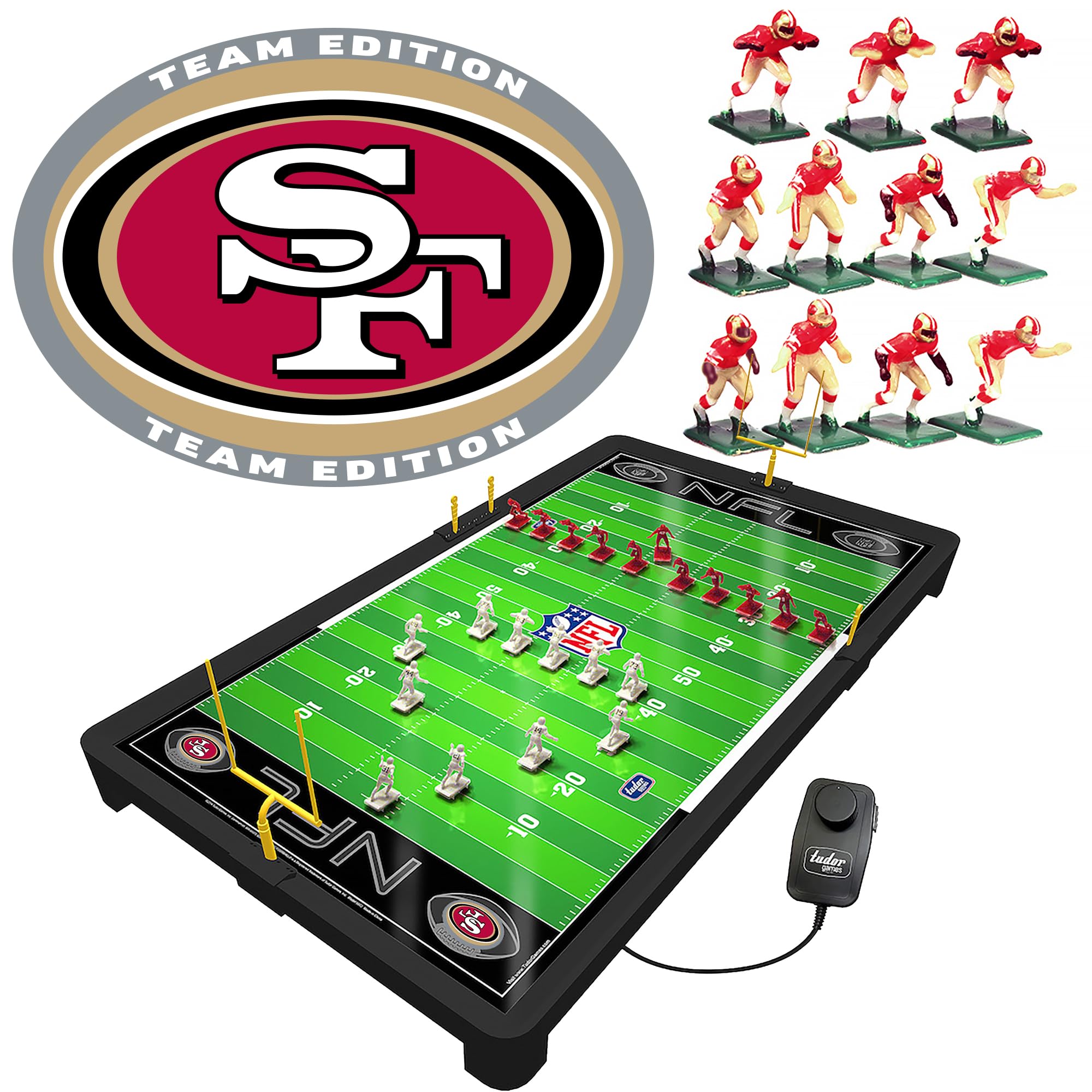 San Francisco 49ers NFL Electric Football Game, 25.5 x 14.5 x 2 inches