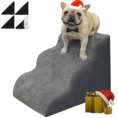 Escaleras para perros a camas altas, escaleras para perros de 3 escalones para que los perros se suban a la cama sofá de 16 a 20 pulgadas, escaleras disponible en Yaxa Venezuela