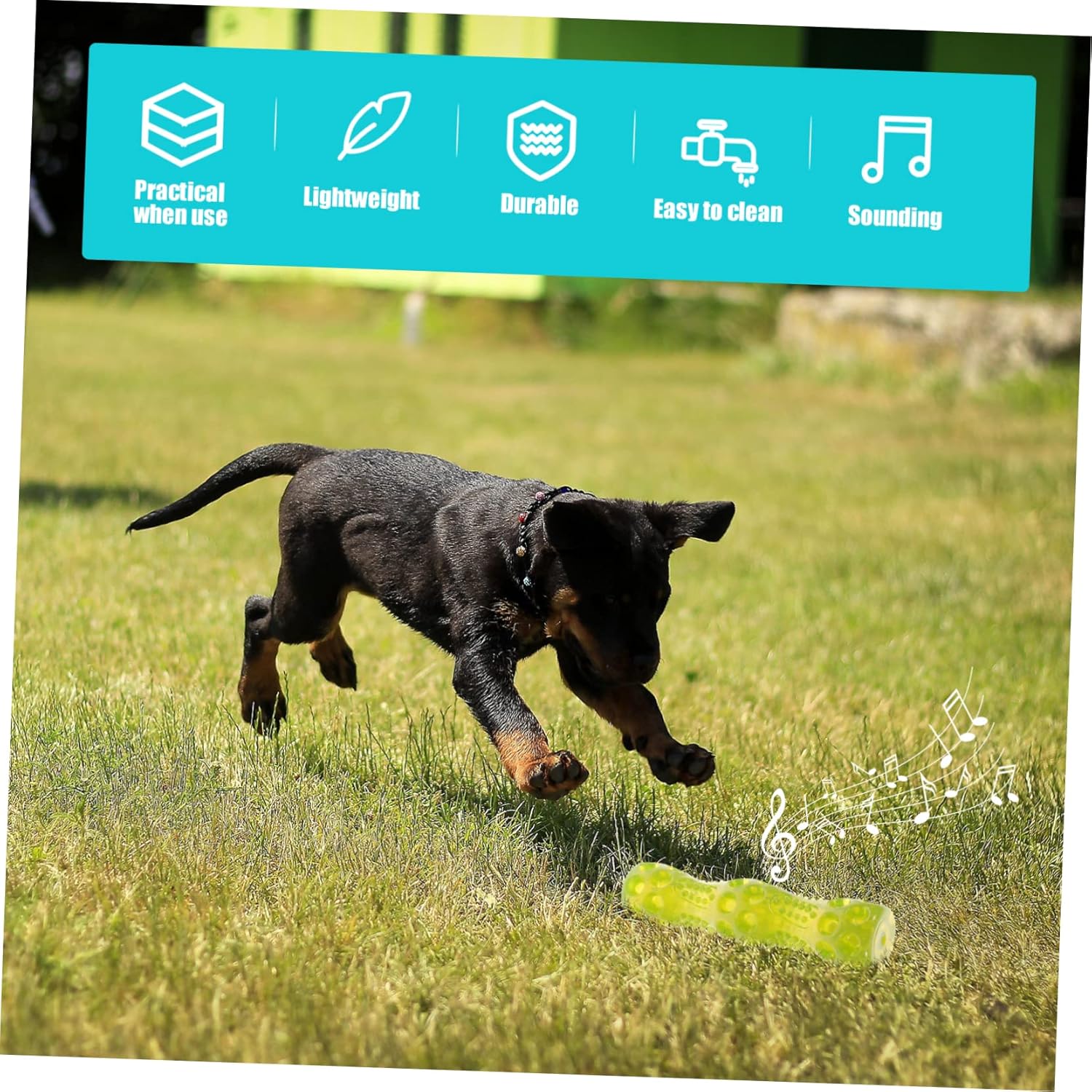 BONUMD 犬用おもちゃ コーギーおもちゃ ドッグマン おもちゃ チューイングガム 歯固め スティック ゴム製モーラーロッドトイ