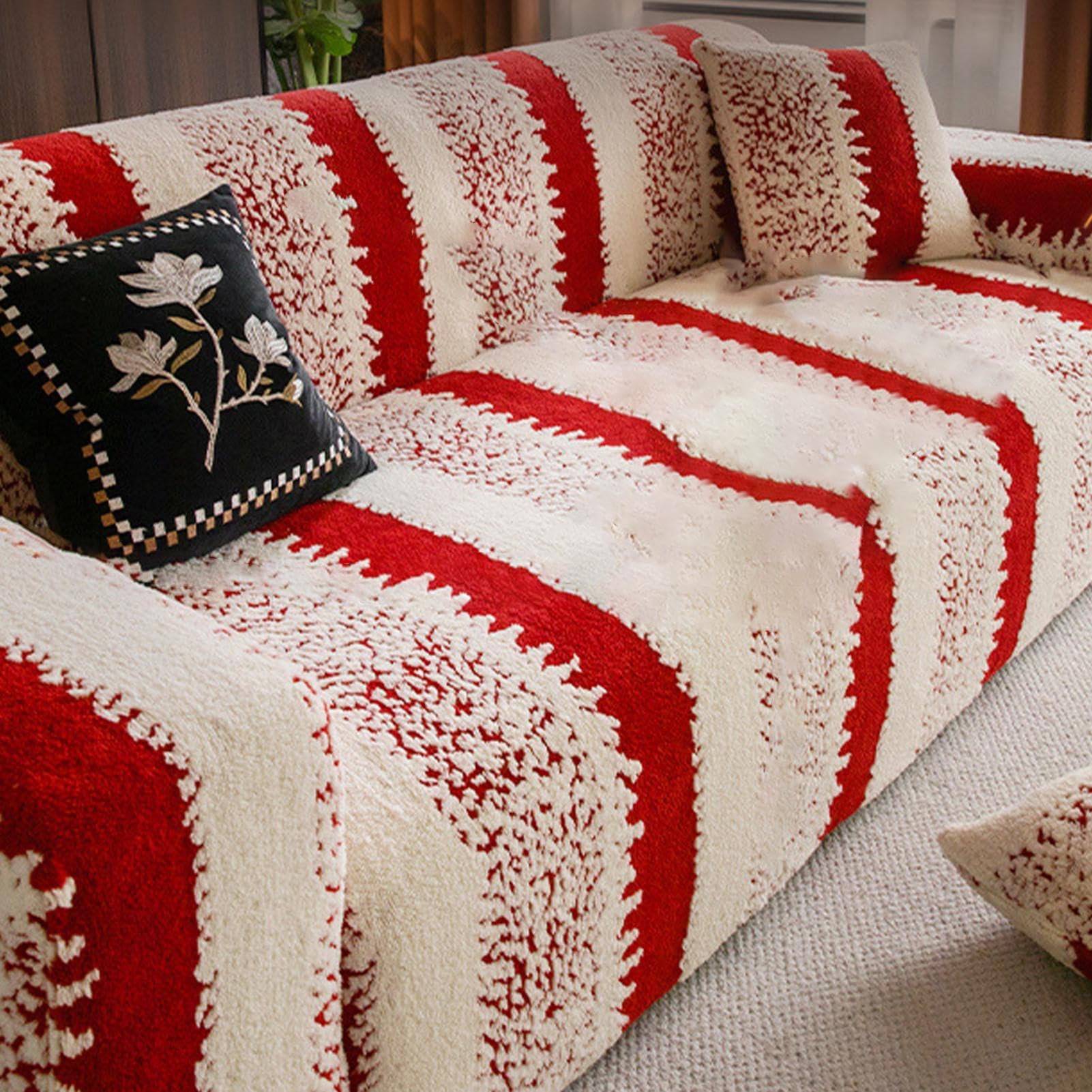 s Navideñas para Sofá Elástica Lavable Protectora para Sofá