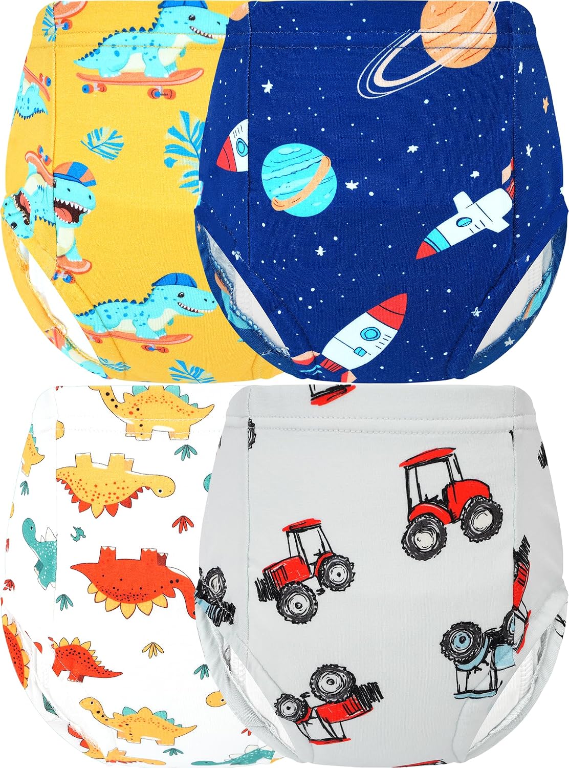 Potty Training Underwear Boys Toddler Leak Proof Dino Tractor 2-3T
