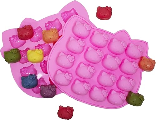 Molde de silicona para hacer pasteles de chocolate con 16 cavidades para hacer pasteles caseros, dulces, chocolate, gomitas, hielo, crayones y más