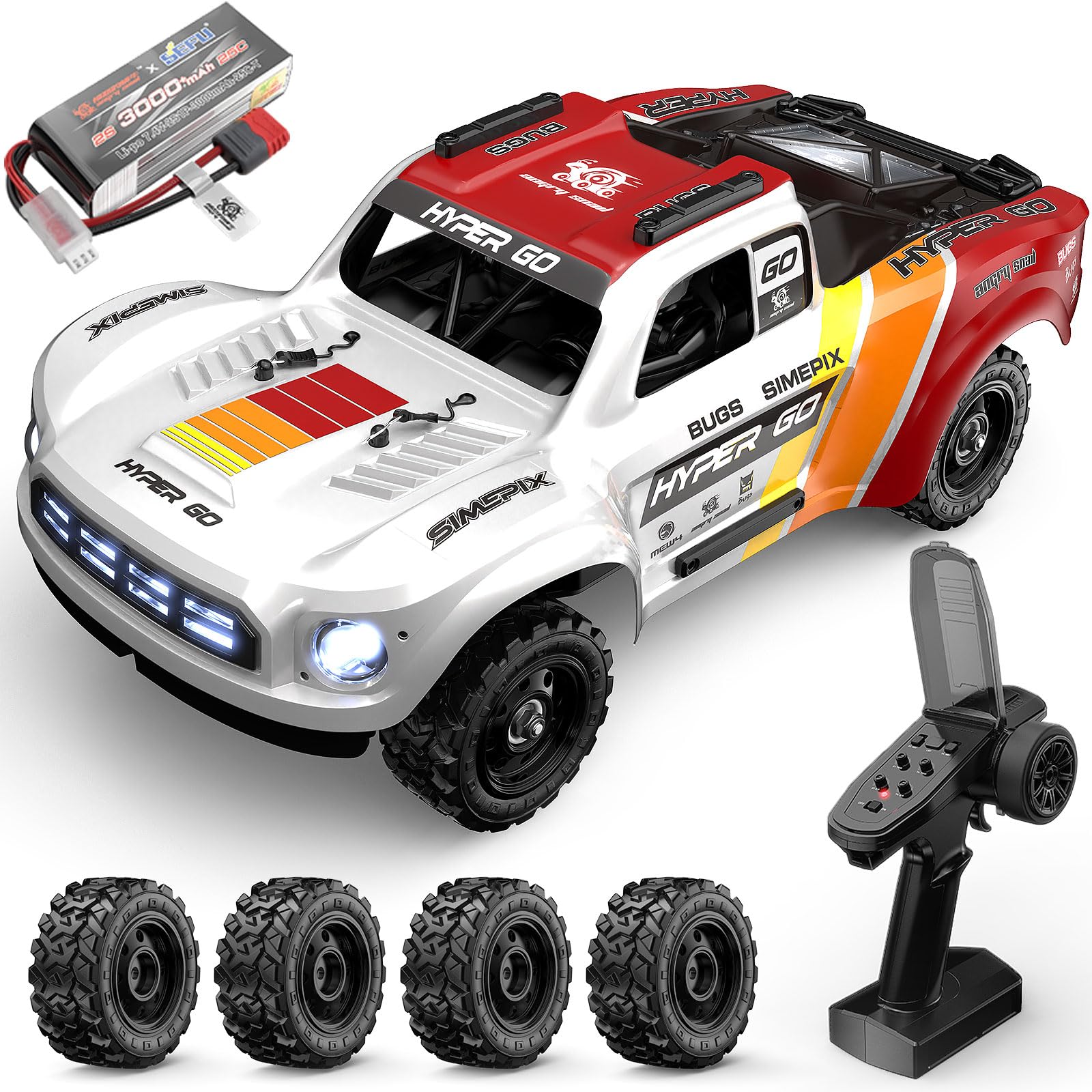 Amazon.com: TesPower MJX Hyper Go 14211 RC Car, 1:14 Scale