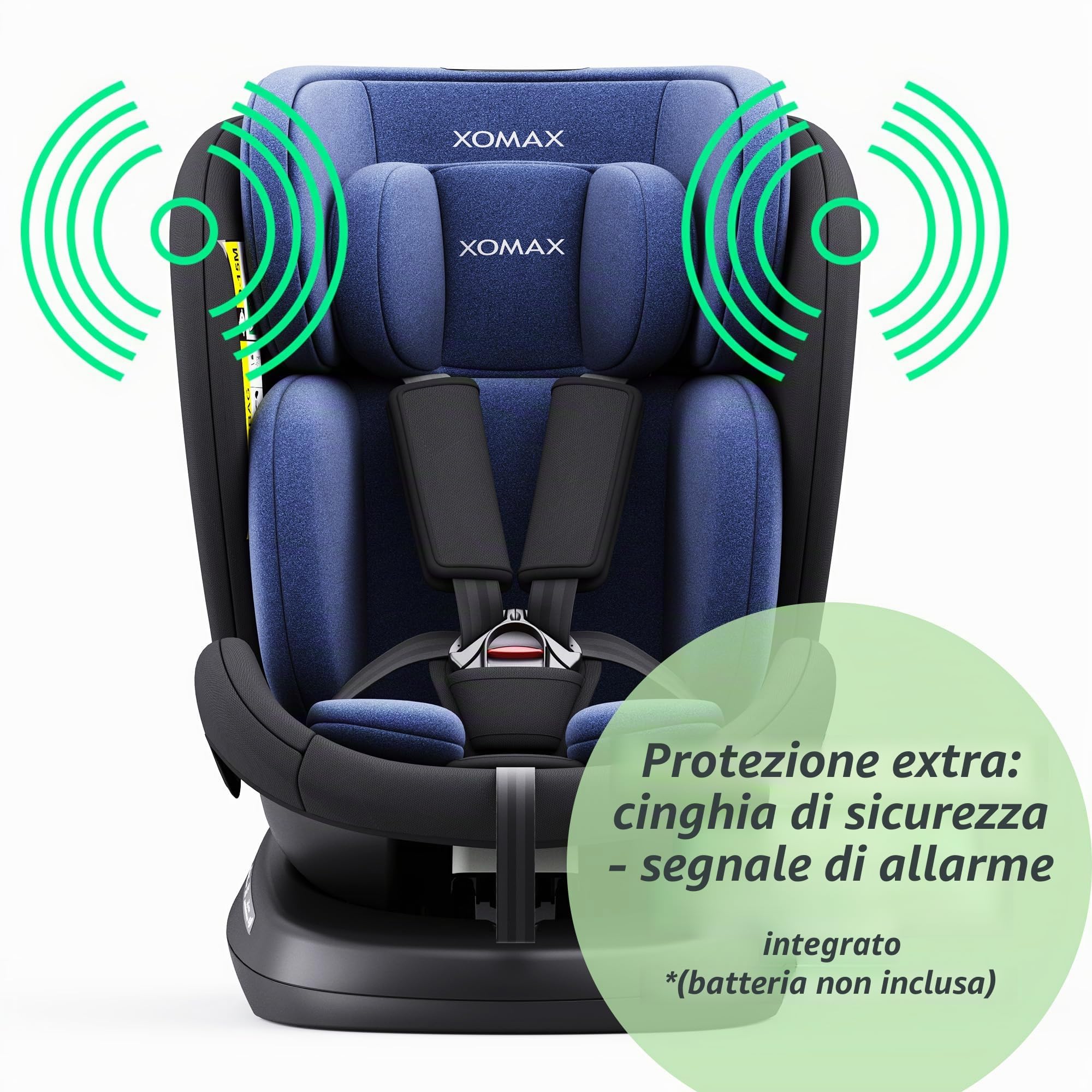 XOMAX 946i Seggiolino per bambini con ISOFIX I 0-36 kg, 0-12 anni, gruppo 0/1/2/3 I Cintura a 5 punti e 3 punti I Rivestimento sfoderabile e lavabile I ECE R129