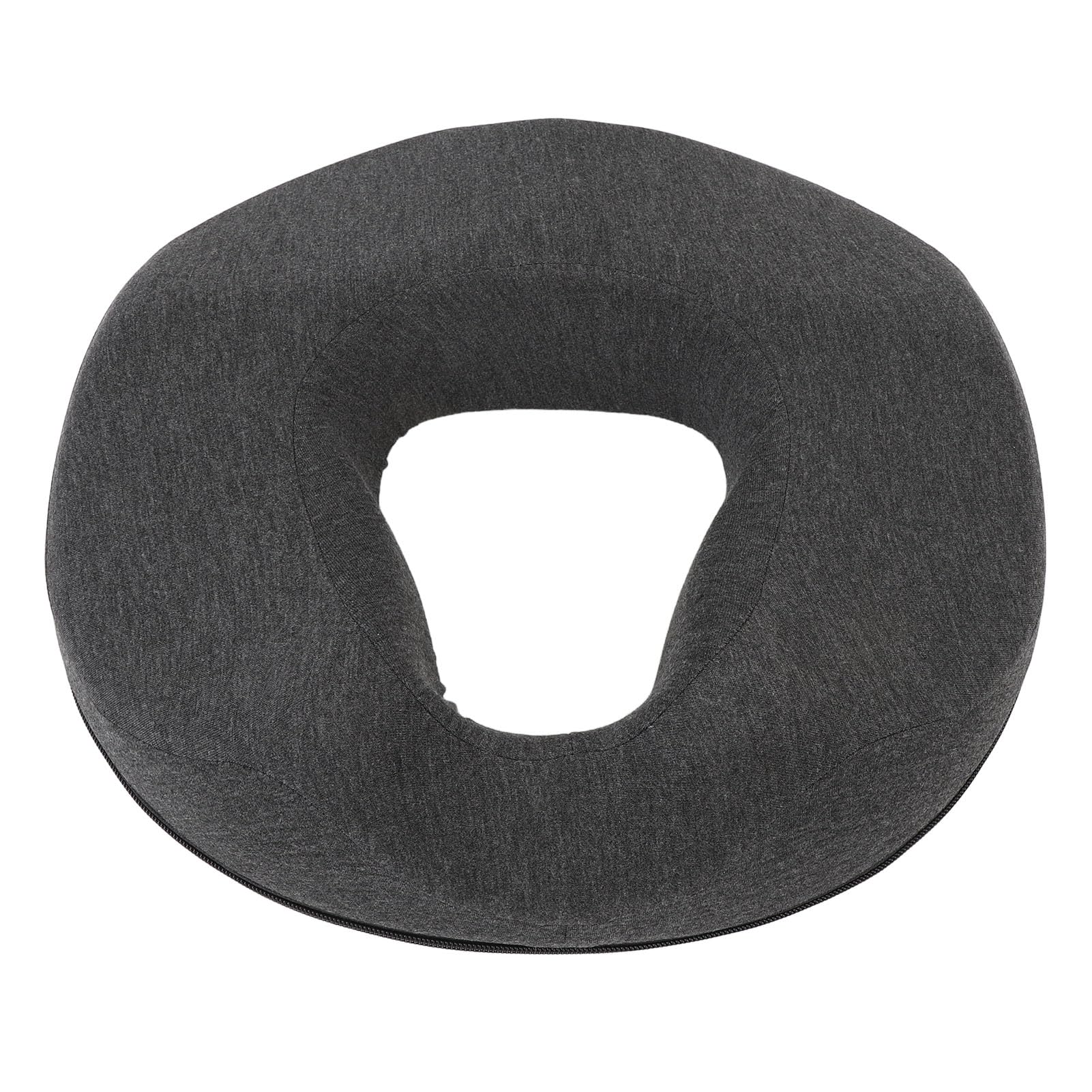 Coussin de siège en forme de donut Rengue en mousse à mémoire gris foncé