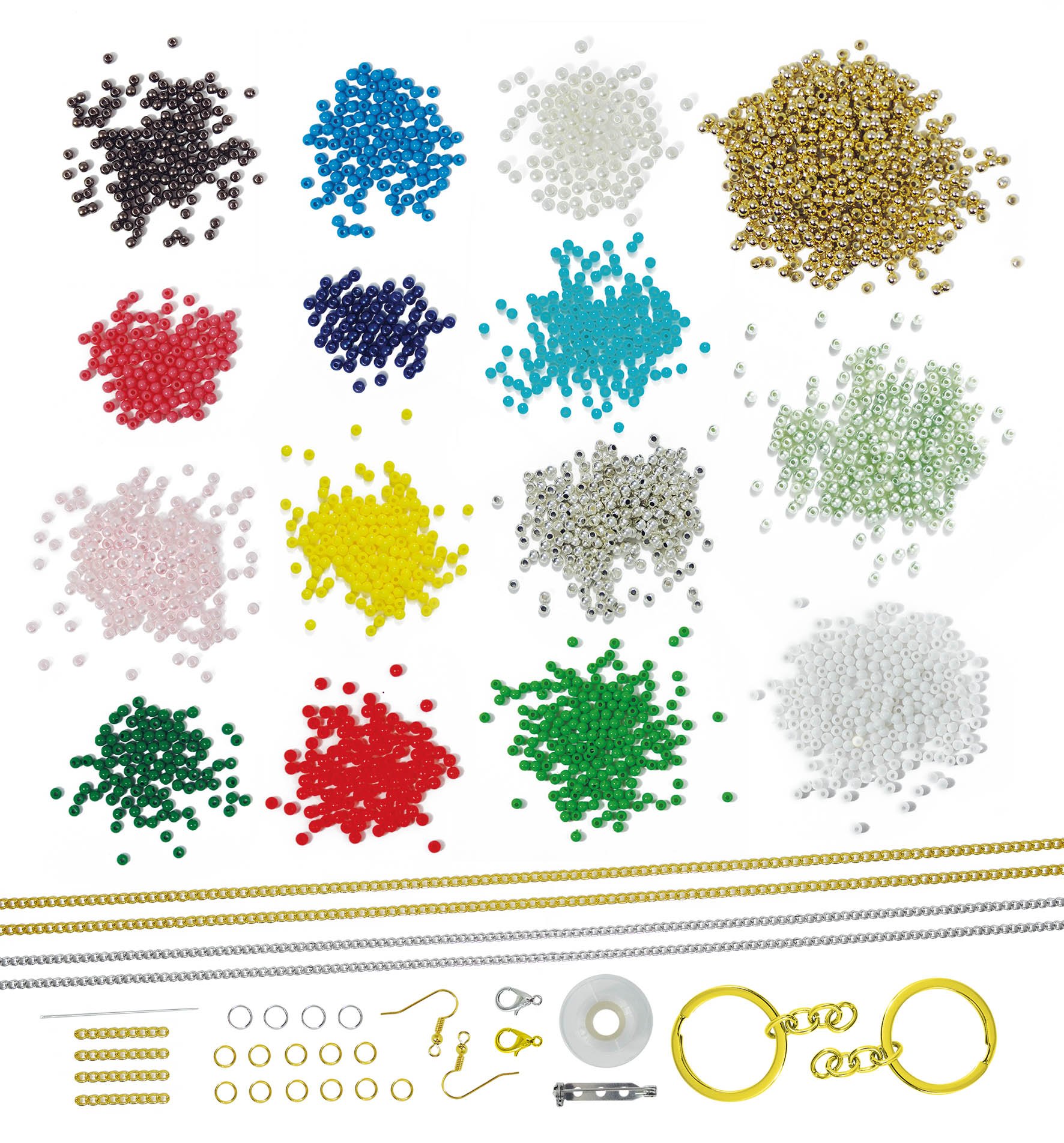 Buki France Be Teens Woven Jewellery Making Gift Set. Create Bracelets, Necklaces, Keyrings & Earrings with 1500 Beads - Image 2
