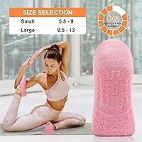 Vista 5 de Diu Life Paquete de 3 Calcetines de Pilates Yoga con Agarres para Mujeres, Antideslizantes, Entrenamiento, Pure Barre, Ballet, Danza, Calcetines