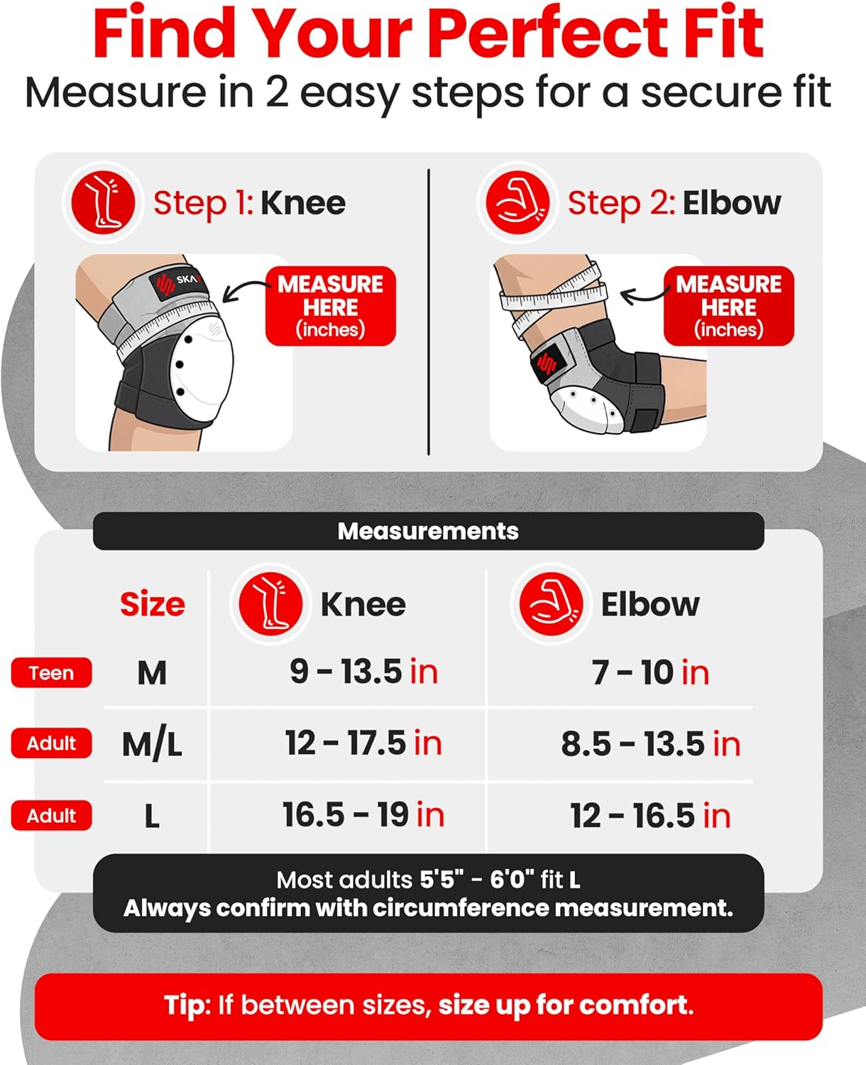 SKATEWIZ Skating Protective Gear Adult Knee Pads, Elbow Pads and Wrist Guards for Adults [6pc] - Shield - Roller Skates, Inline, Skateboard - Designed in Germany