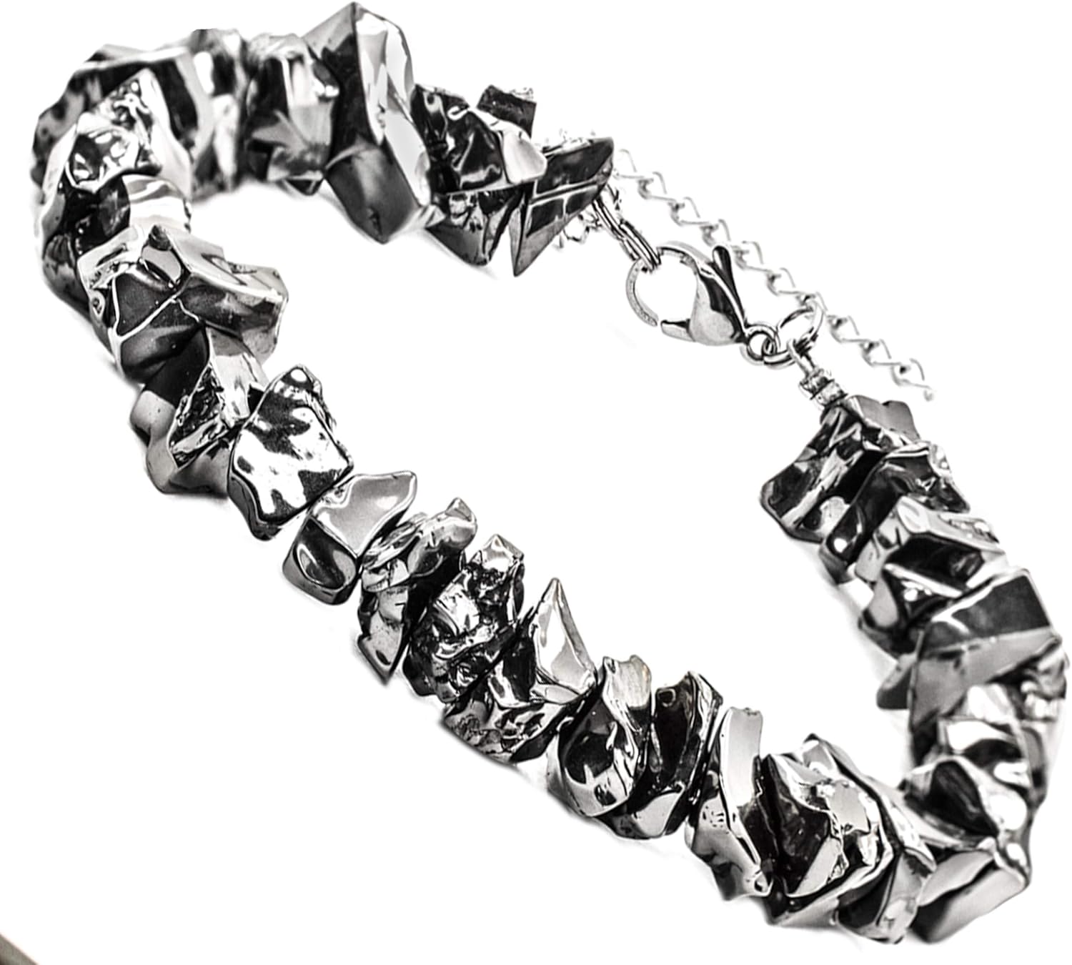 Premium Shungite Noble Elite Bracelet for Men and Women - for Root Chakra Balancing and Grounding - Superior to Any Other Mineral on Earth - Shungite I Type