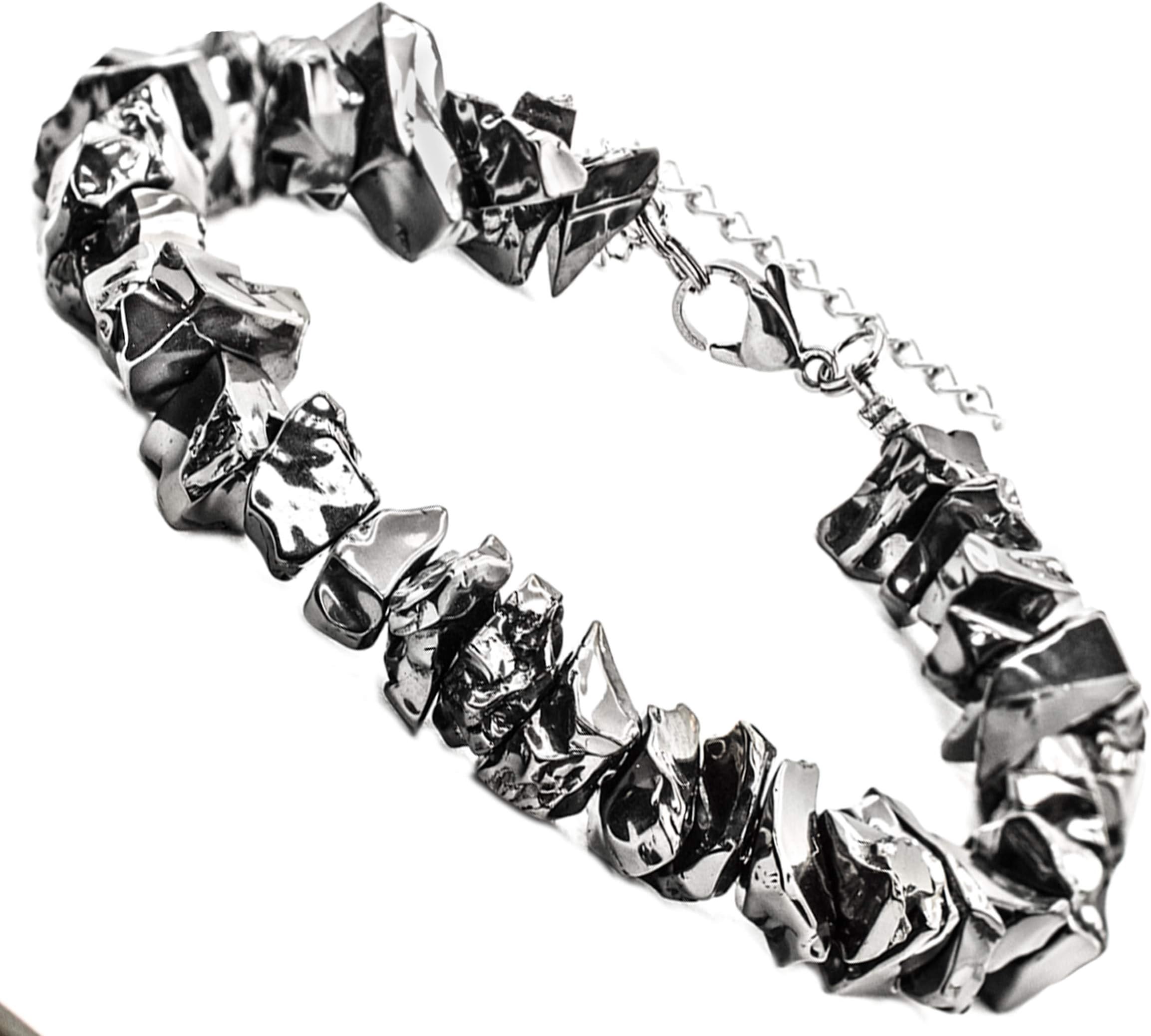 Premium Shungite Noble Elite Bracelet for Men and Women - for Root Chakra Balancing and Grounding - Superior to Any Other Mineral on Earth - Shungite I Type