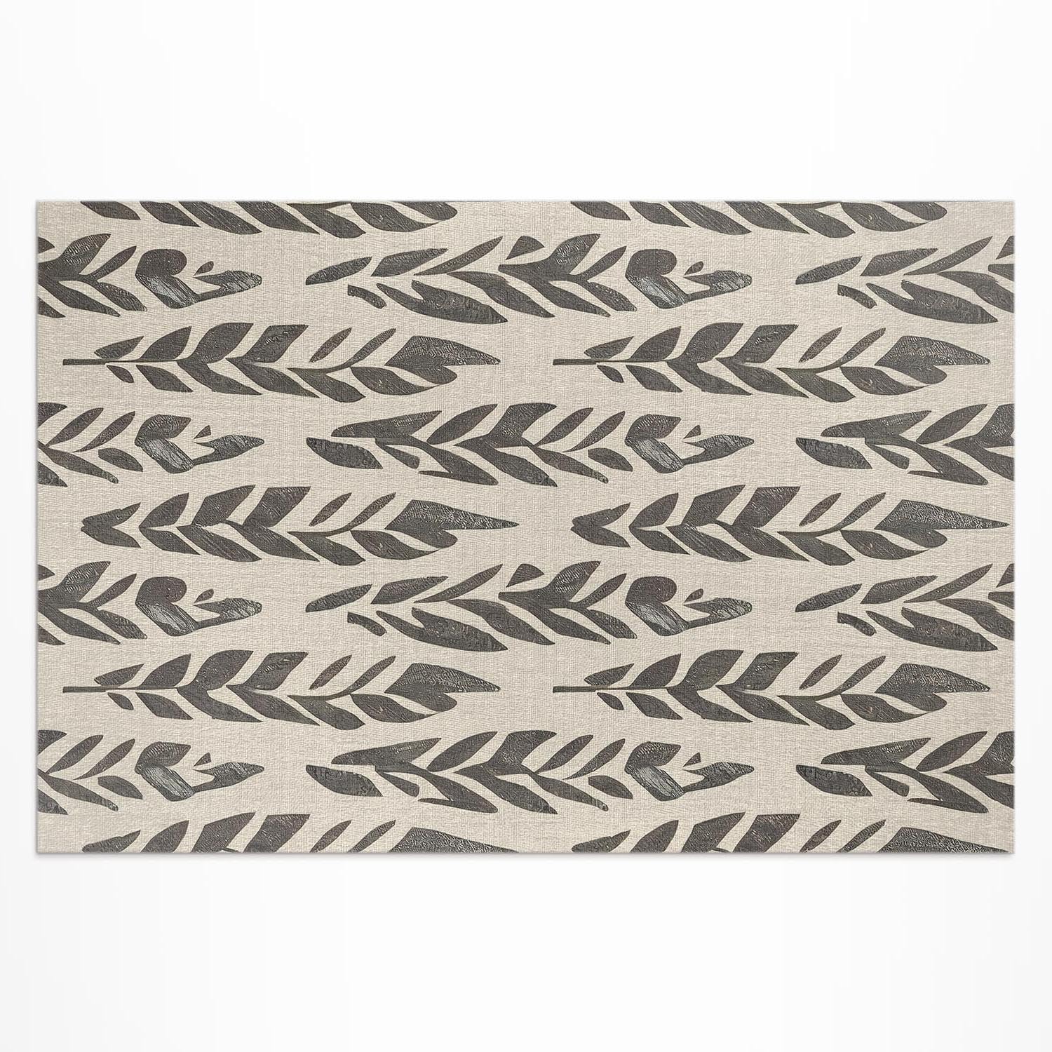 Tapis de jardin extérieur rectangle PVC 140x210 cm pour terrasse et terrassement