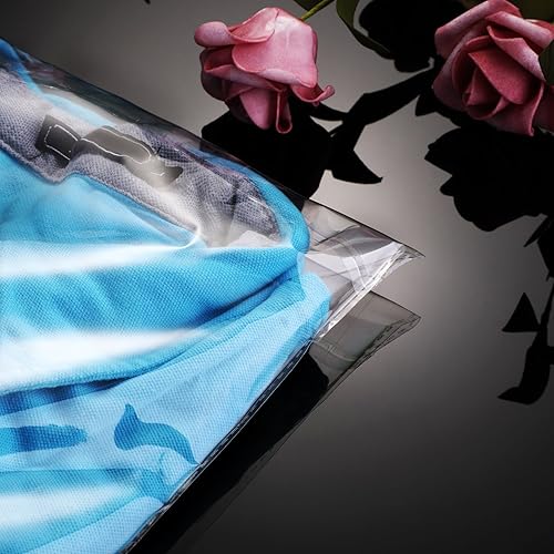 Miniatura 3 de Hotop 100 bolsas de polietileno transparentes de 9 x 13 pulgadas, bolsas resellables para camisetas de celofán, bolsas adhesivas para correo para