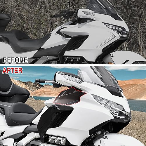 Miniatura 4 de Deflectores de aire superiores para Goldwing GL1800, deflector de viento ancho ahumado para Honda Gold Wing GL 1800 2018-2024 Accesorios