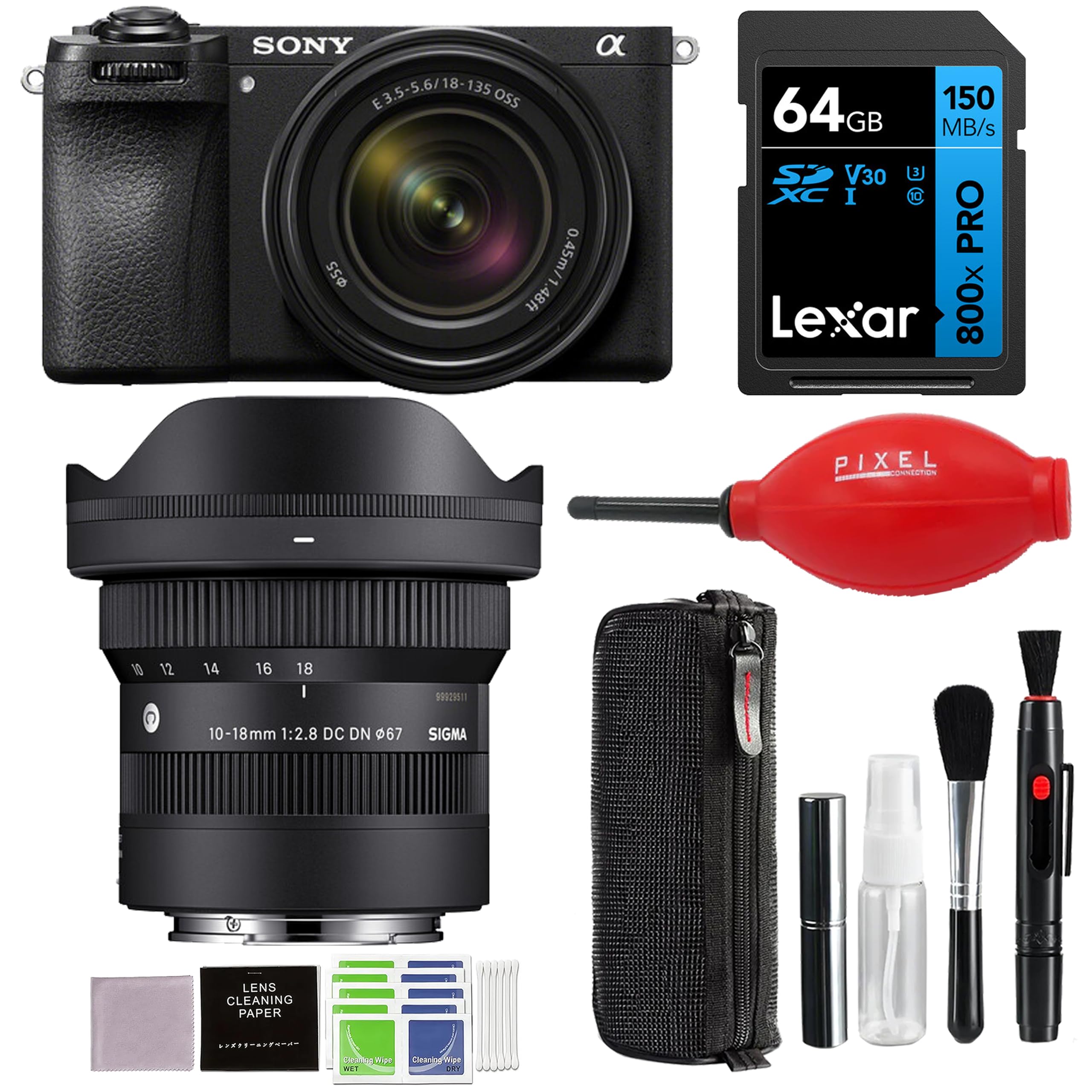 Amazon.com : Sony a6700 Mirrorless Camera with 18-135mm f/3.5-5.6