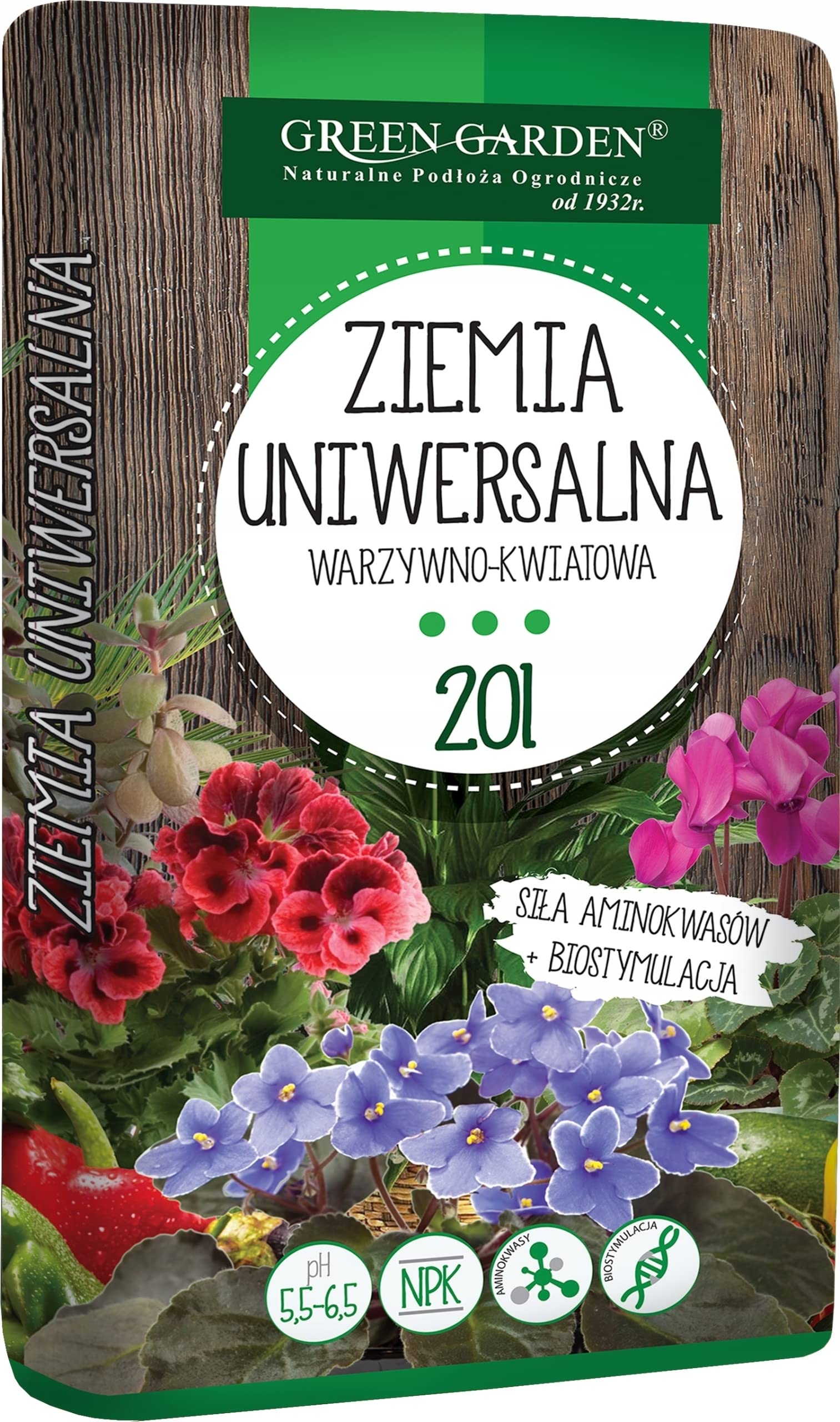 Podłoże warzywno kwiatowe z Biostymulacją | 20l