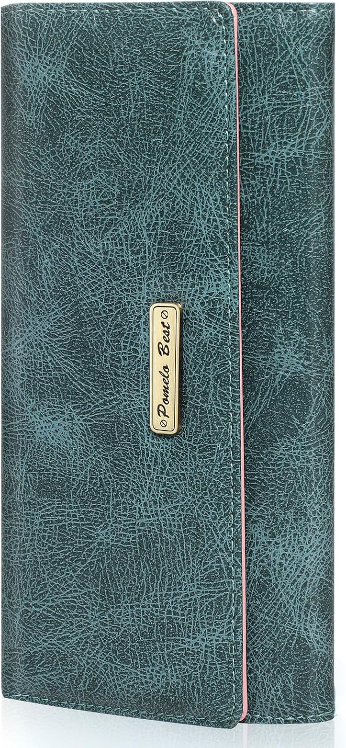Pomelo Best Wallet Women RFID Blocking Trifold Credit Card Holder Slim Womens Wallet with Zipper Coin Pocket ID Window Green - Image 9