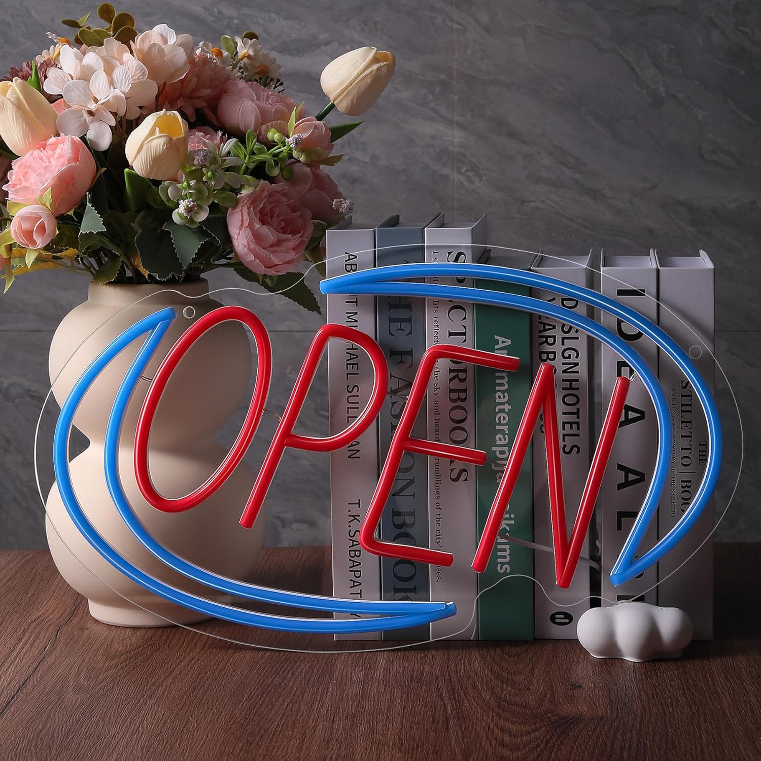 Open Sign, Business Neon Sign, LED Open Sign Display Screen 16" x 10", Neon Signs for Wall Decor, Perfect for Shop Windows Glass Doors Pubs Coffee Shops Florists - Image 6