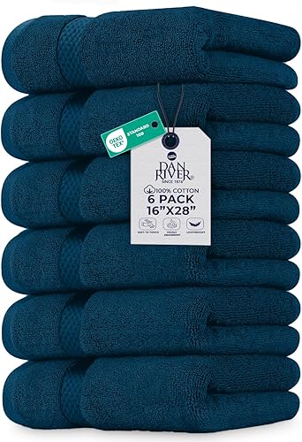 Miniatura 127 de DAN RIVER Paquete de 24 paños para ducha [12x12] - Paños de 100% algodón, paños de baño de franela de calidad premium para el baño, paños altamente