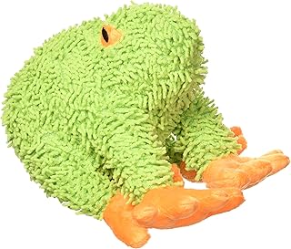 MIGHTY- Microfiber Frogâ€“ Squeaker -Made with Stuffing. Strong & Tough. Interactive Play Dog Toy. Machine Washable & It Floats (Regular)