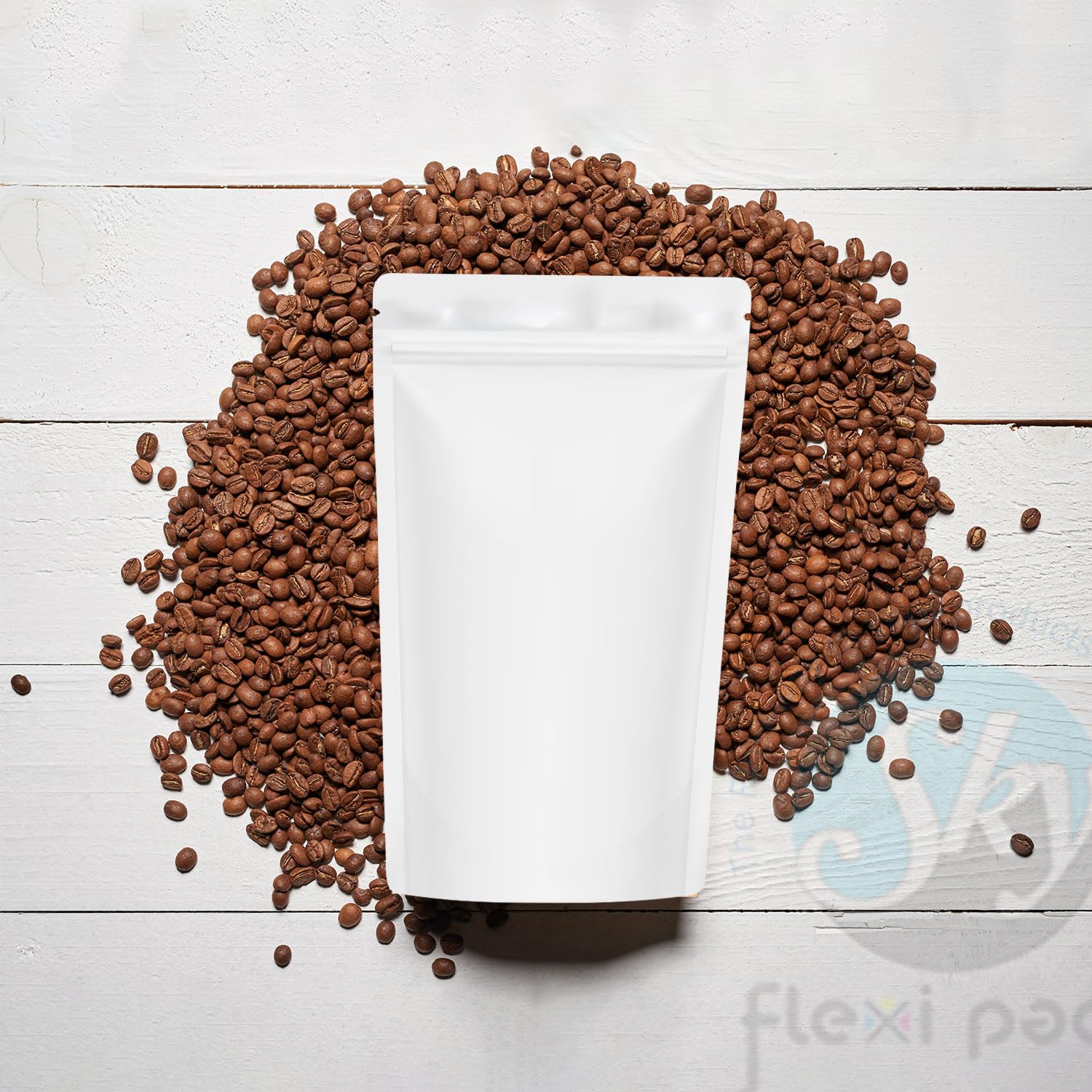 Matte White Stand Up Pouches - Zip Lock & FREE Shipping -8