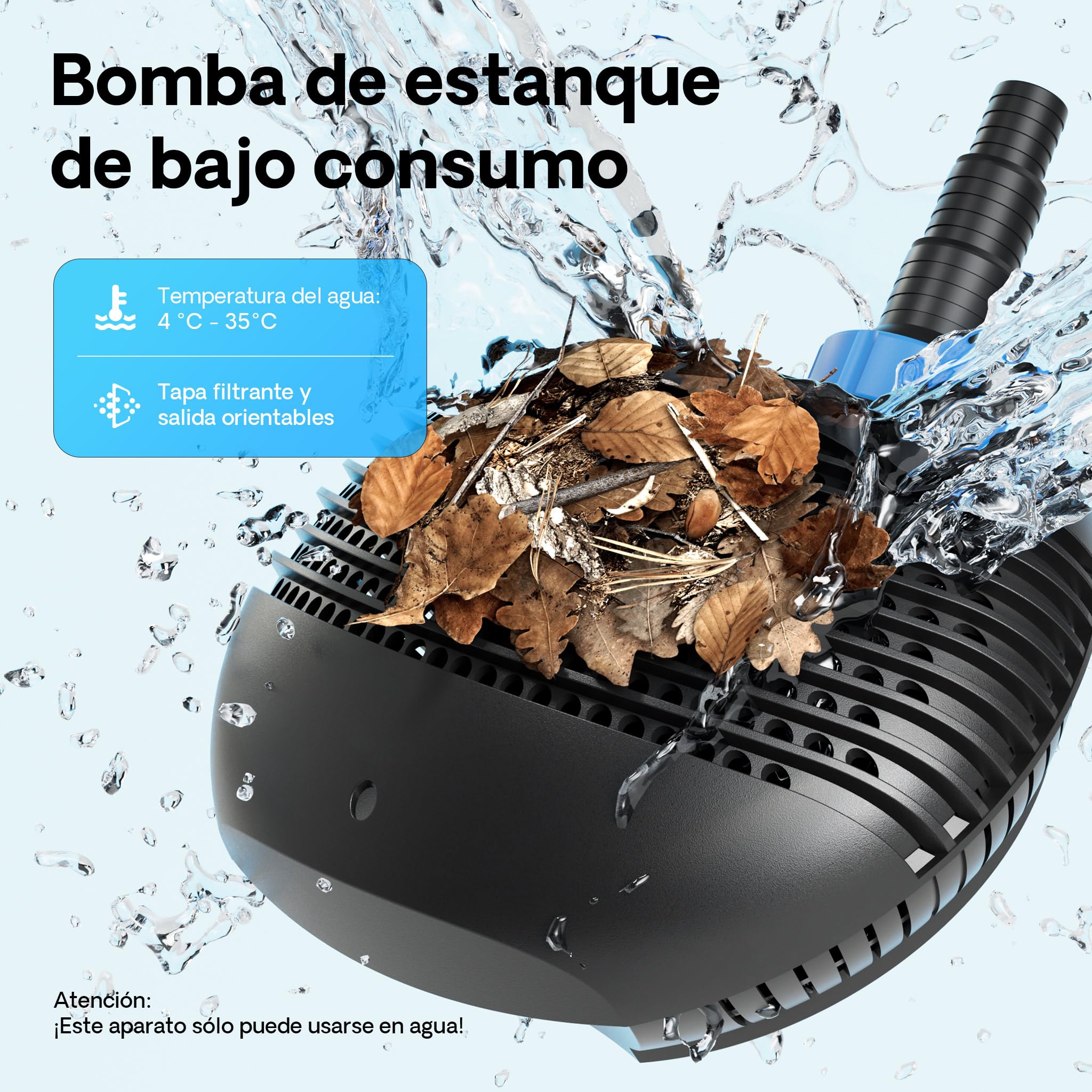 SunSun CTF-2800 SuperEco Bomba de agua Estanque 3000l/h 10W