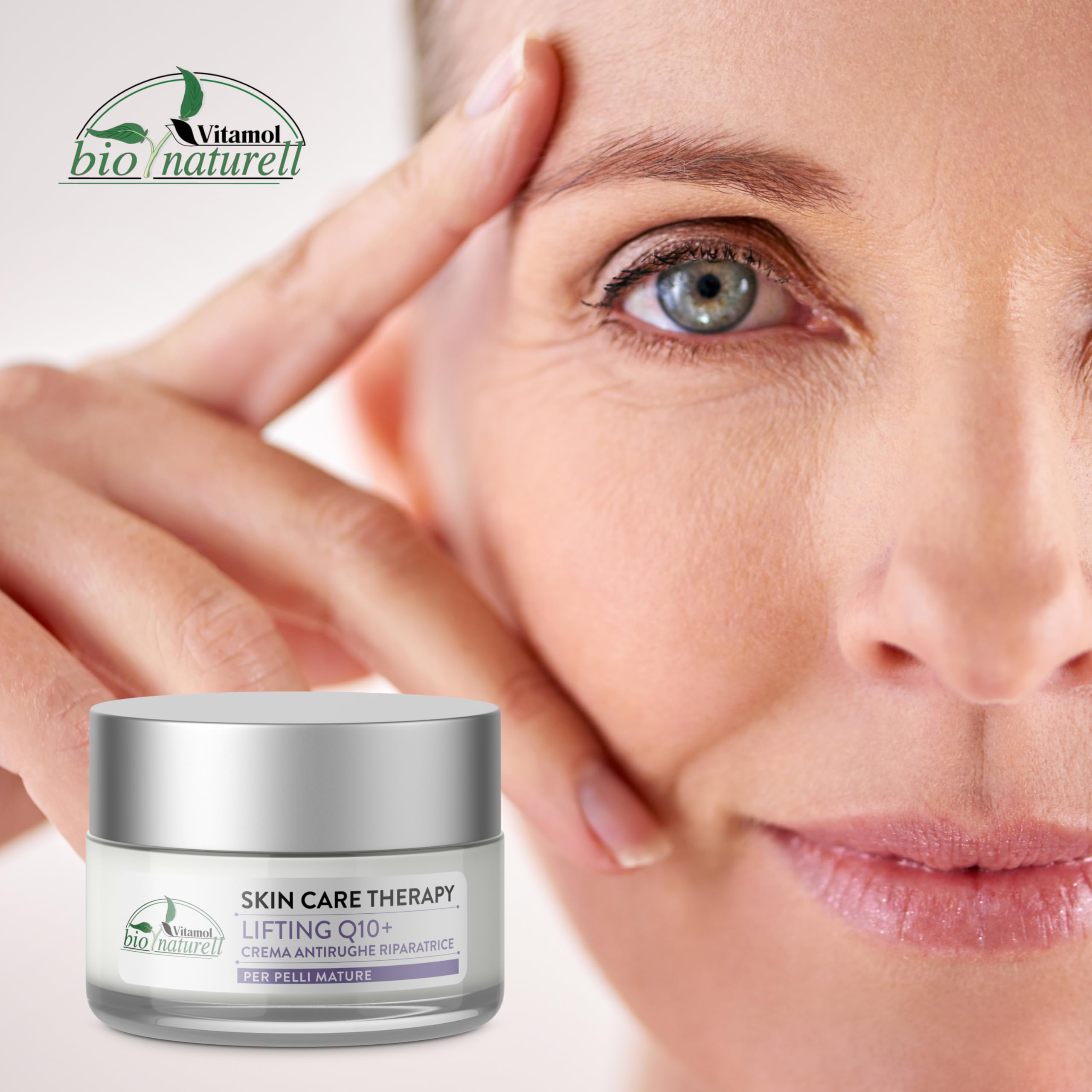 Vitamol Bio Naturell Lifting Q10+ Crème pour le visage anti-rides réparatrice pour peaux matures 50 ml