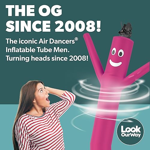 Miniatura 7 de LookOurWay Air Dancers Wacky Waving - Soplador de aire inflable de 1/2 HP resistente a la intemperie para hombre de tubo inflable, se adapta a