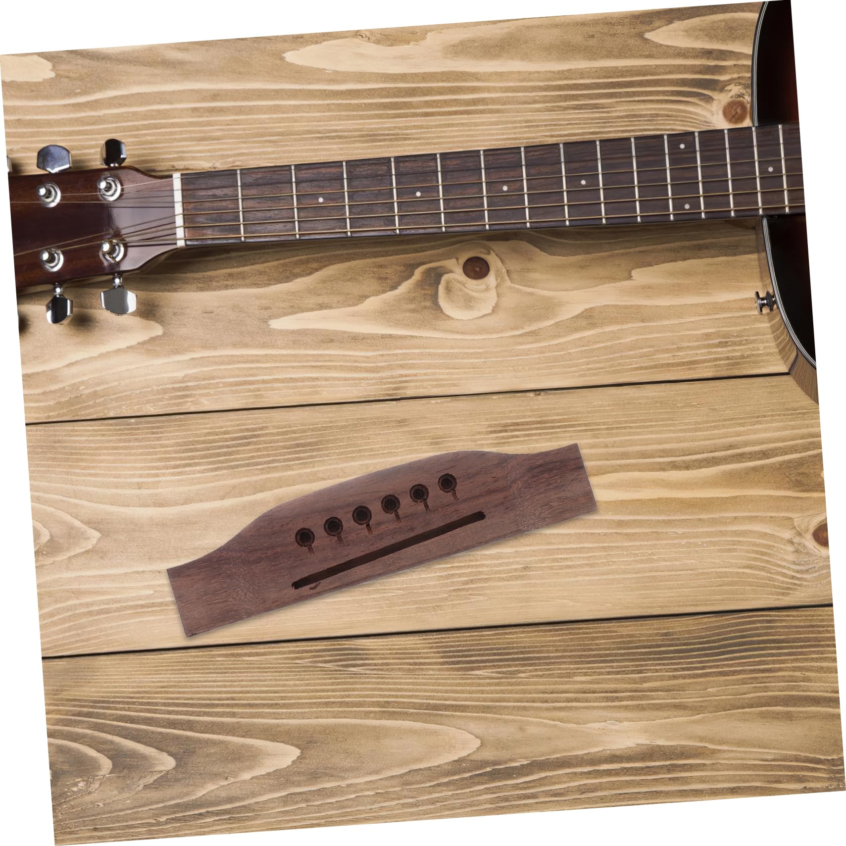 Levemolo Acoustic Guitar Bridge 41-inch Rosewood Guitar Bridge Saddle for Music Instrument