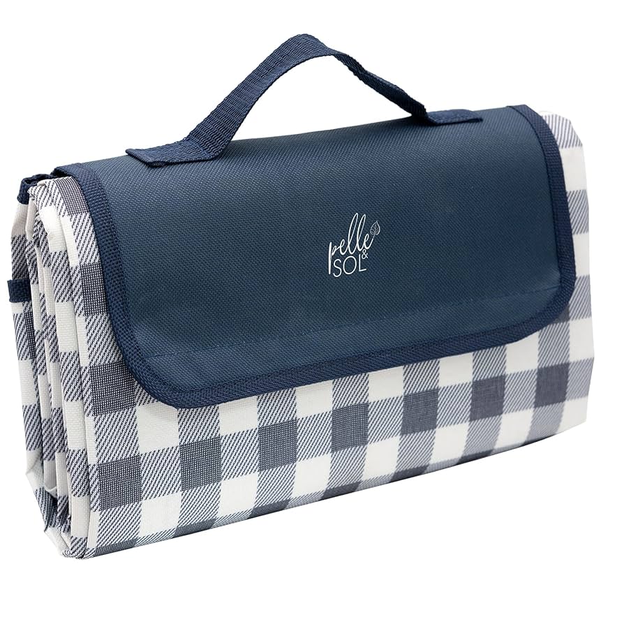 Spot Hearts Waterproof Picnic Blanket By Just A Joy