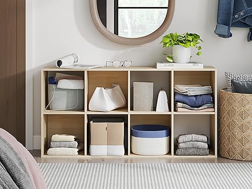 Miniatura 99 de Signature Design by Ashley Paxberry Coastal - Organizador de almacenamiento o librero moderno de 6 cubos, color blanqueado, diseño costero