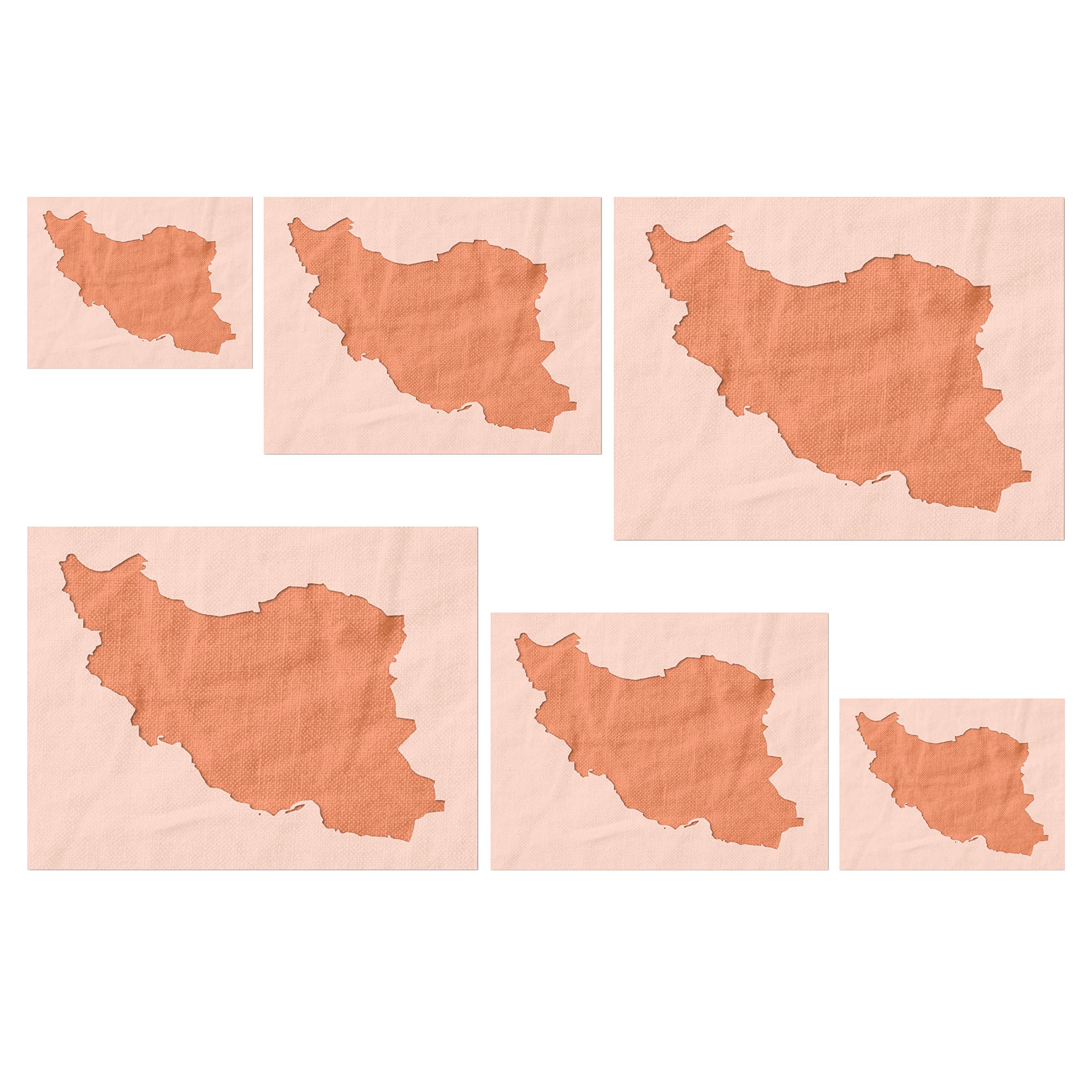 Pochoirs Iran lavables en plastique Mylar rigide pour des tracés nets sans bavure de peinture