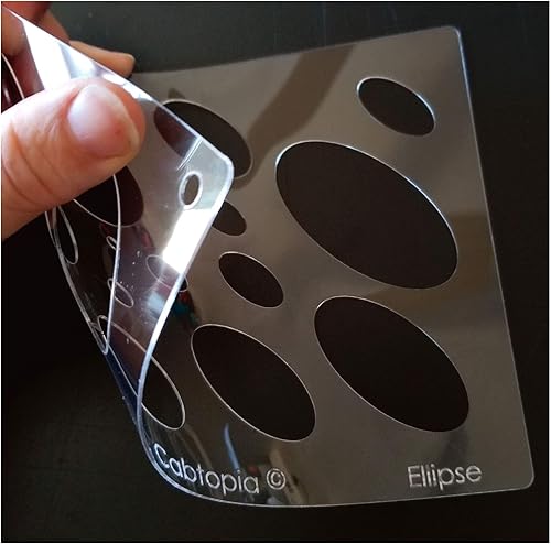 Miniatura 3 de Cabtopia - Plantilla de diseño de joyería lapidaria "elipse"