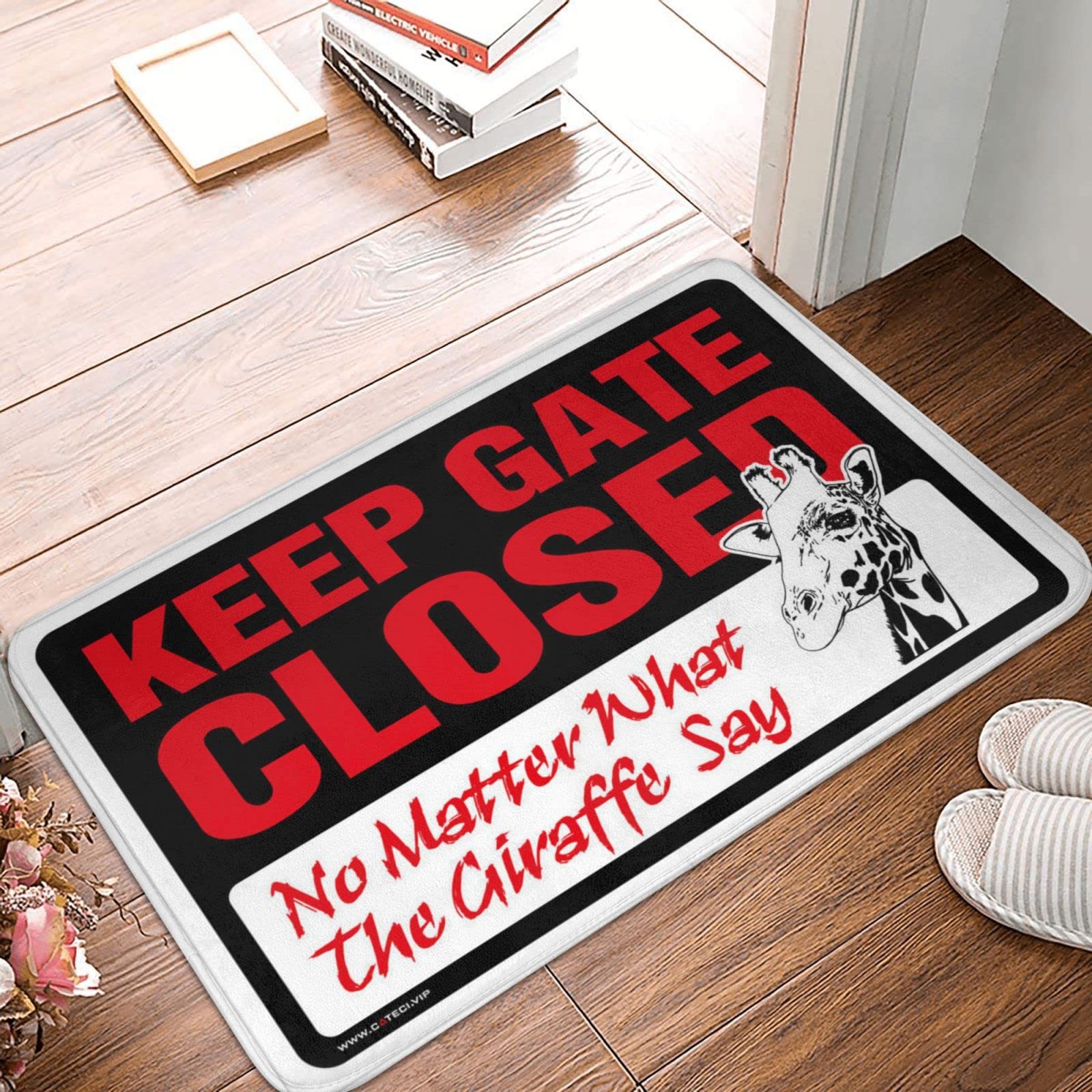 Tapis de porte d'automne entrée extérieure fini la boue paillasson