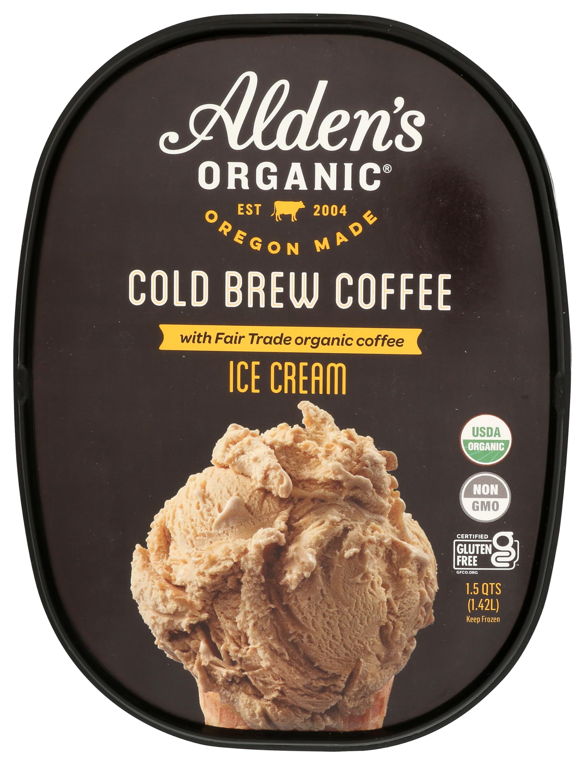 Aldens Organic Cold Brew Coffee Ice Cream, 1.5 QT | Grocery Pickup