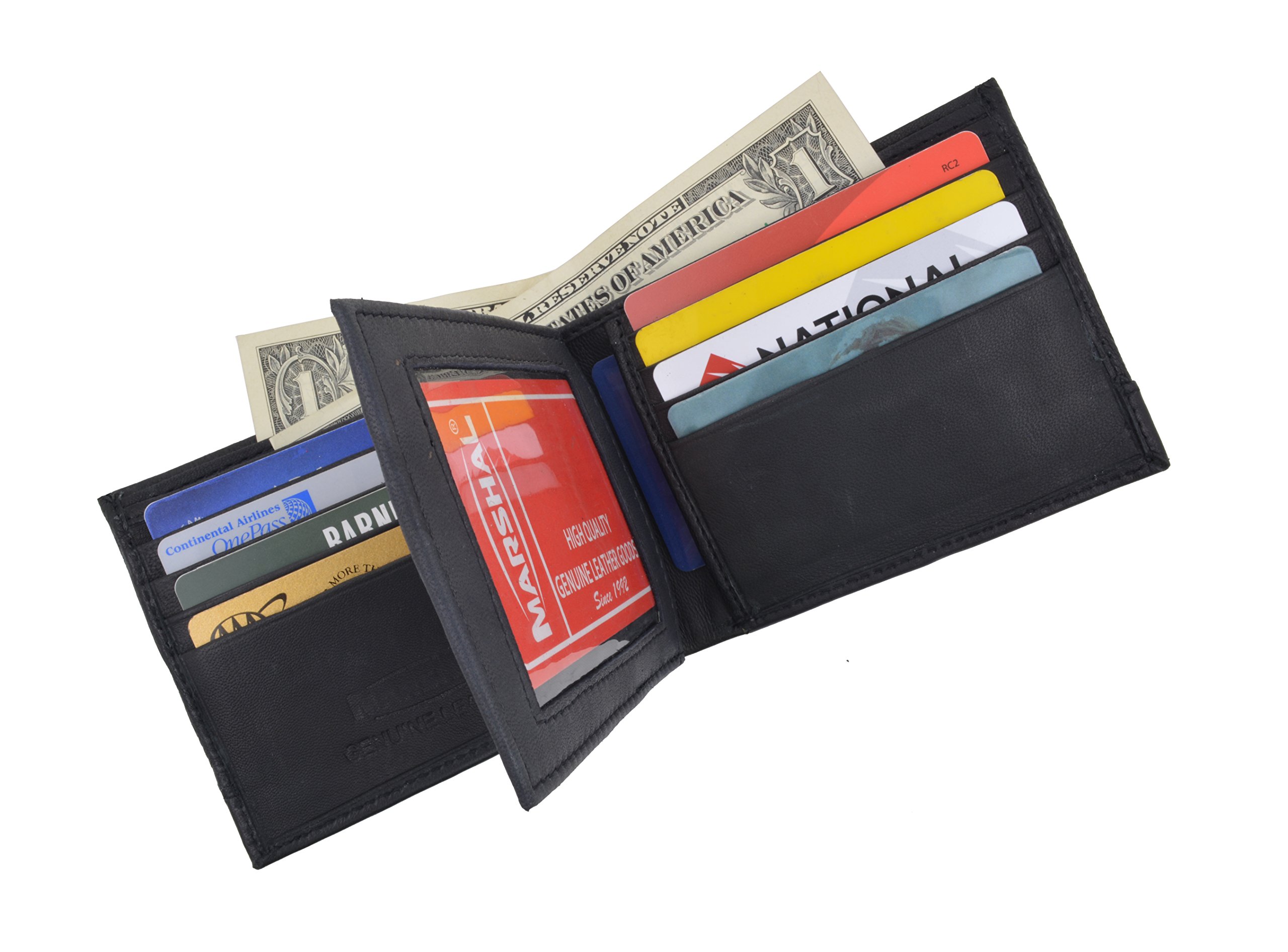 MARSHAL Genuine Leather Key Chain Holder Coin Pocket #412CF