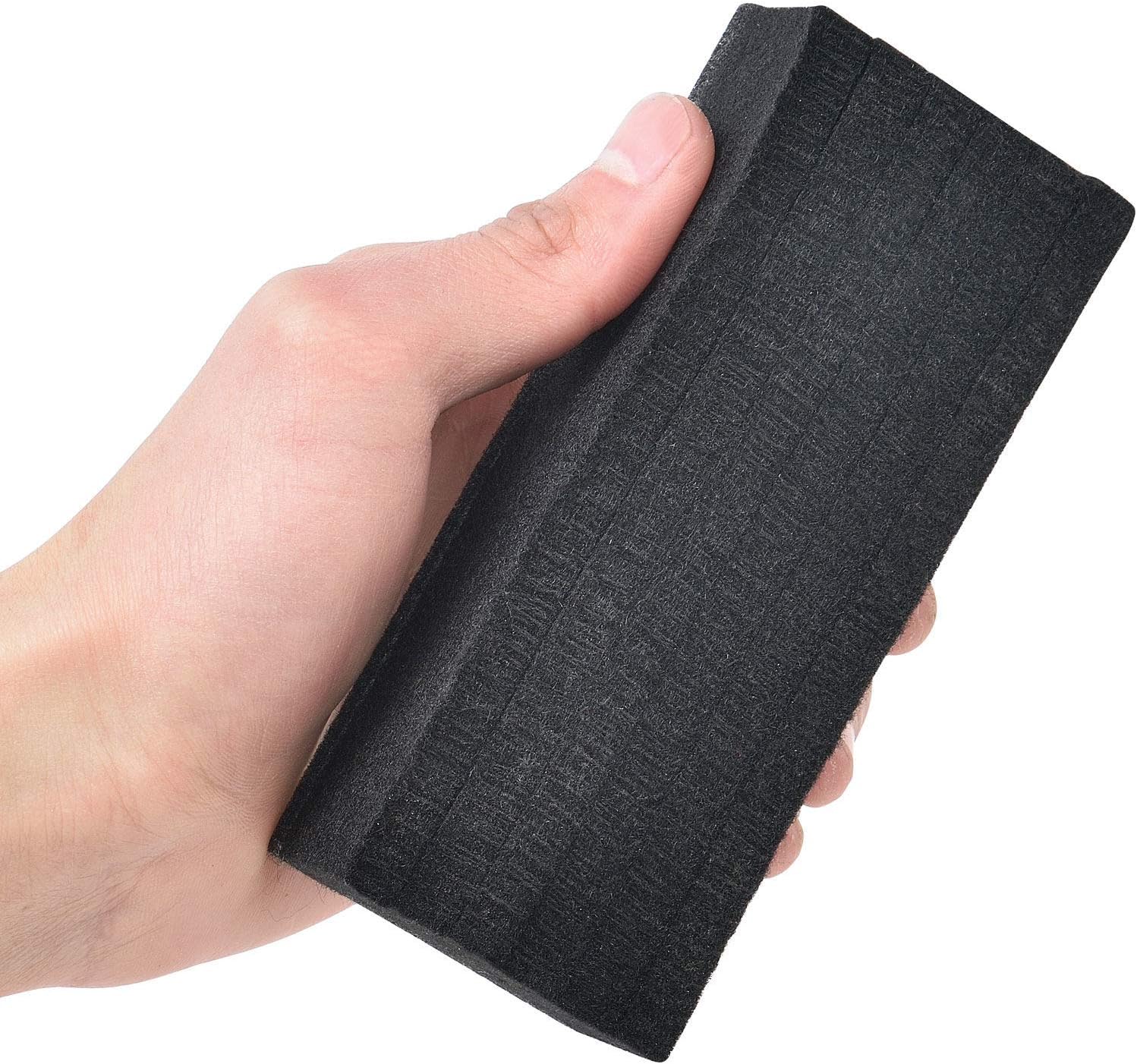 Global Industrial Dry Erase Felt Eraser, 5" L x 2" W x 1" H, Black
