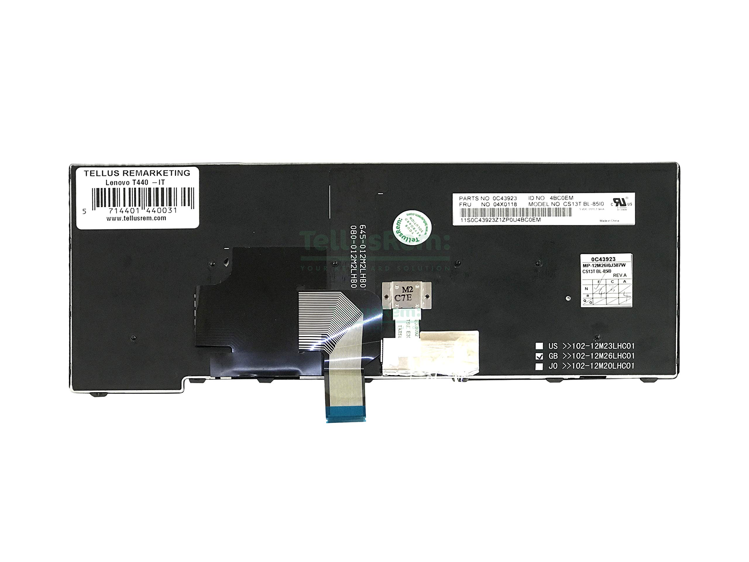 sostituzione della tastiera Italiano retroilluminata per Lenovo Thinkpad T431 T431S E431 T440 T440P T440S E440 L440 T450 T450S T460 L450 T440E