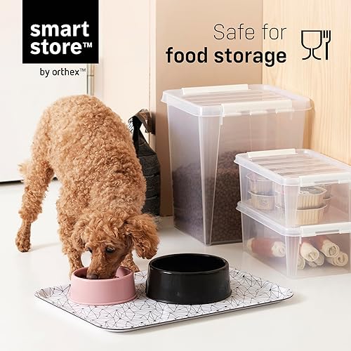 Miniatura 5 de SmartStore - 8 cajas de almacenamiento de plástico con tapa de 4 L (11.8 x 7.5 x 4.3 in)  Cajones de almacenamiento de plástico con tapa  Material