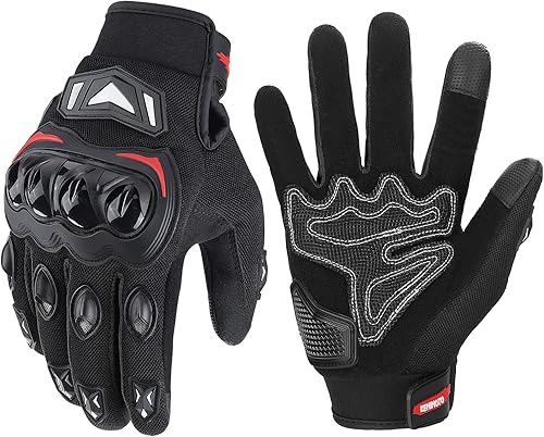 kemimoto Guantes de motocicleta para hombres y mujeres guantes de verano para motociclismo guantes de motocicleta transpirables con pantalla táctil kemimoto Guantes de motocicleta para hombres y mujeres guantes de verano para motociclismo guantes de motocicleta transpirables con pantalla táctil
