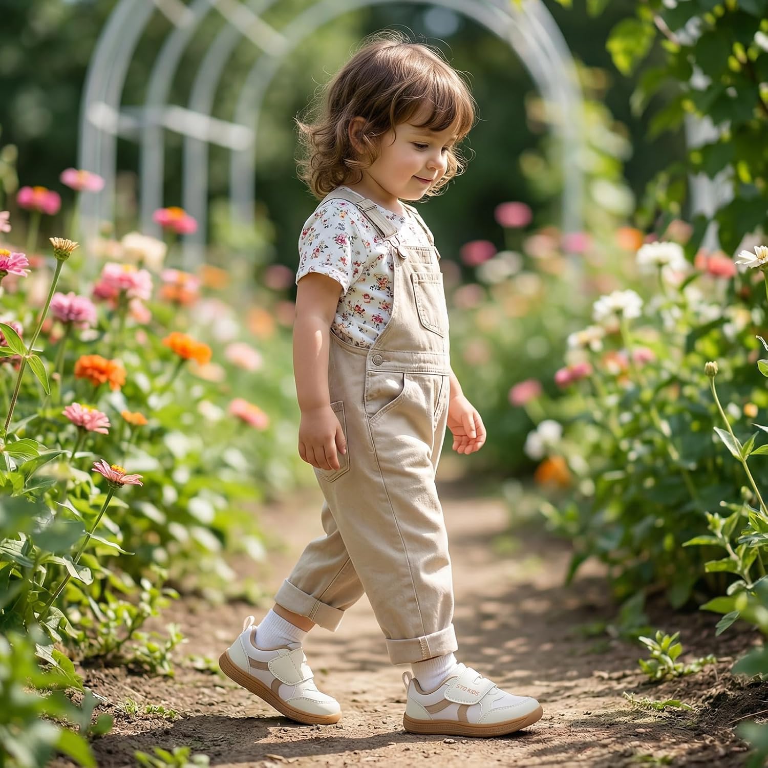 Toddler Wide Toe Box Barefoot Shoes Boys Girls Sneakers Kids Tennis Shoes Preschool Non Slip Lightweight Comfortable First Walking Shoes Running Outdoor Activities - Image 2